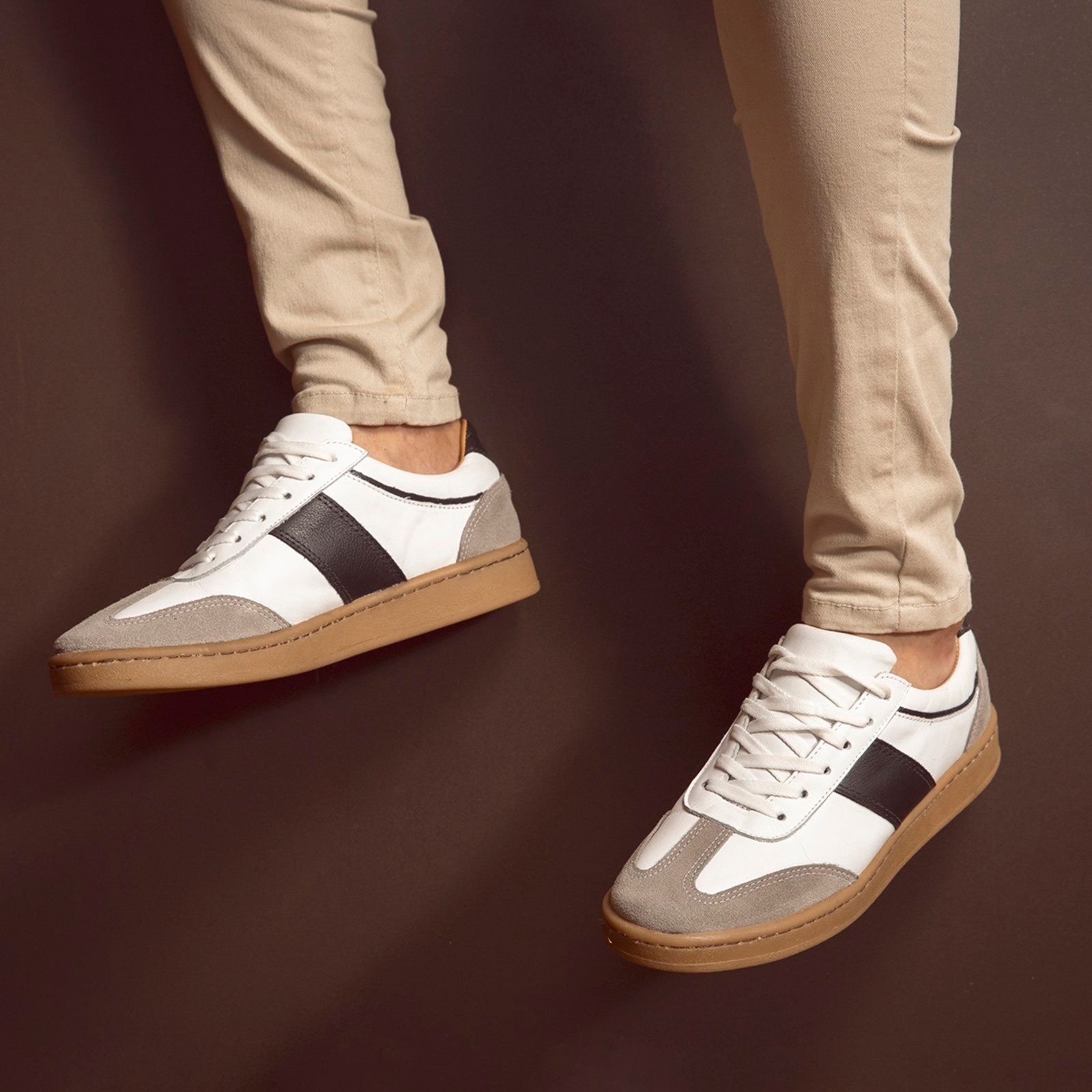 Imagem principal Tênis Masculino Casual de Couro ROMEU E JULIETA SHOES branco/cinza/preto