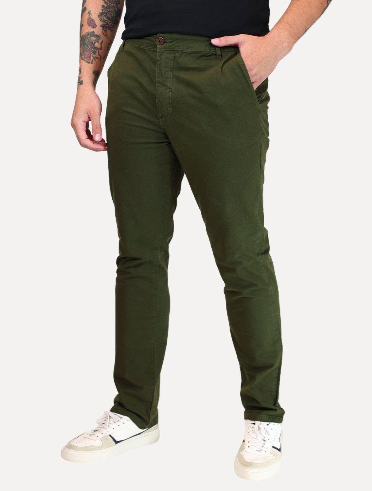 Imagem principal Calça Aramis Masculina Chino Color Basica Aramis verde militar