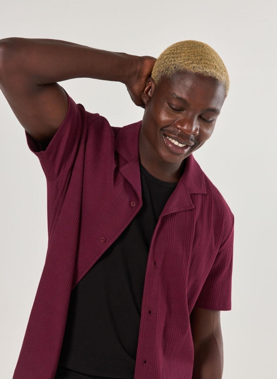 Imagem principal Camisa Textura Canelada Youcom bordô