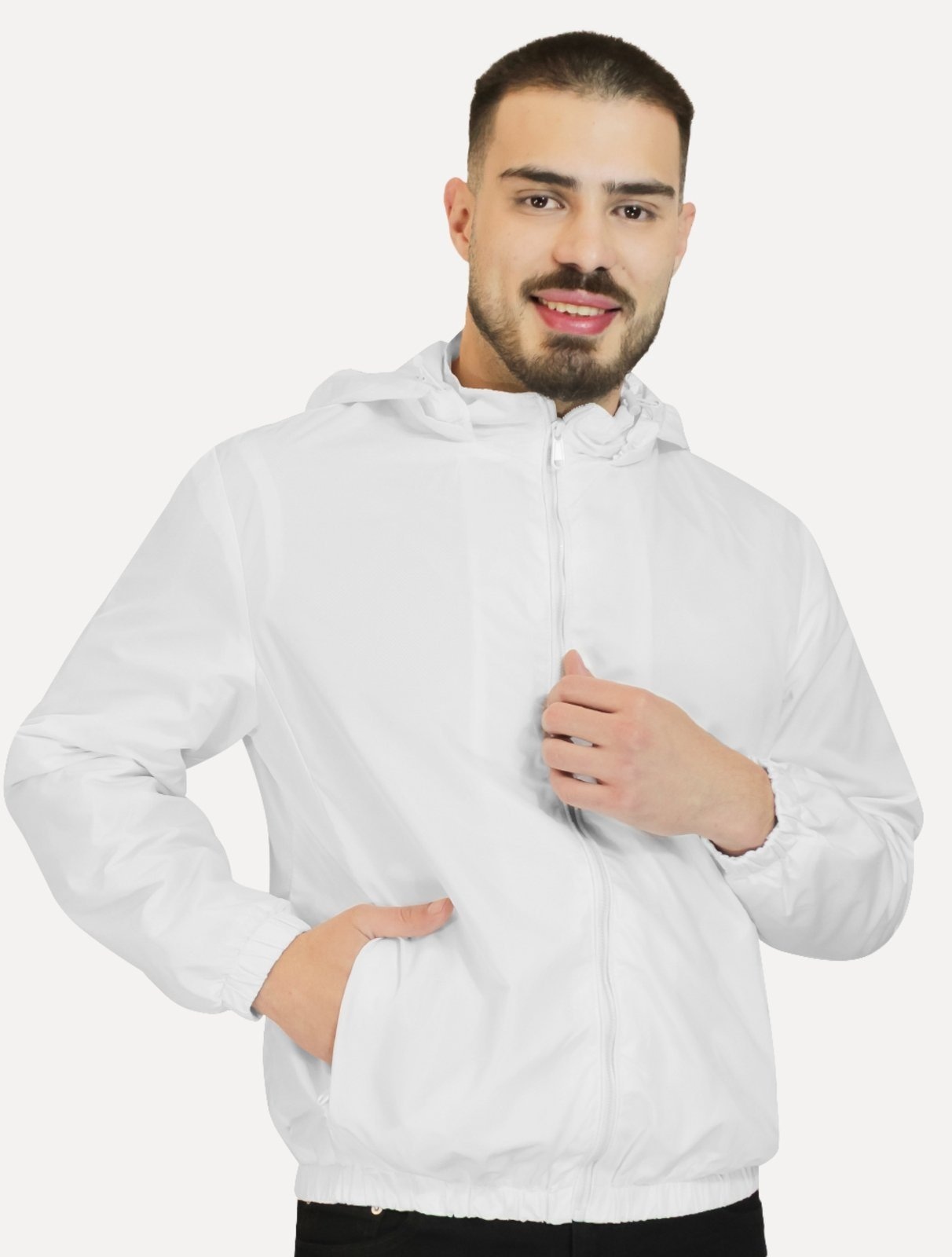 Imagem principal Jaqueta Dixen Masculina Corta-Vento Nylon Branca Dixen branco