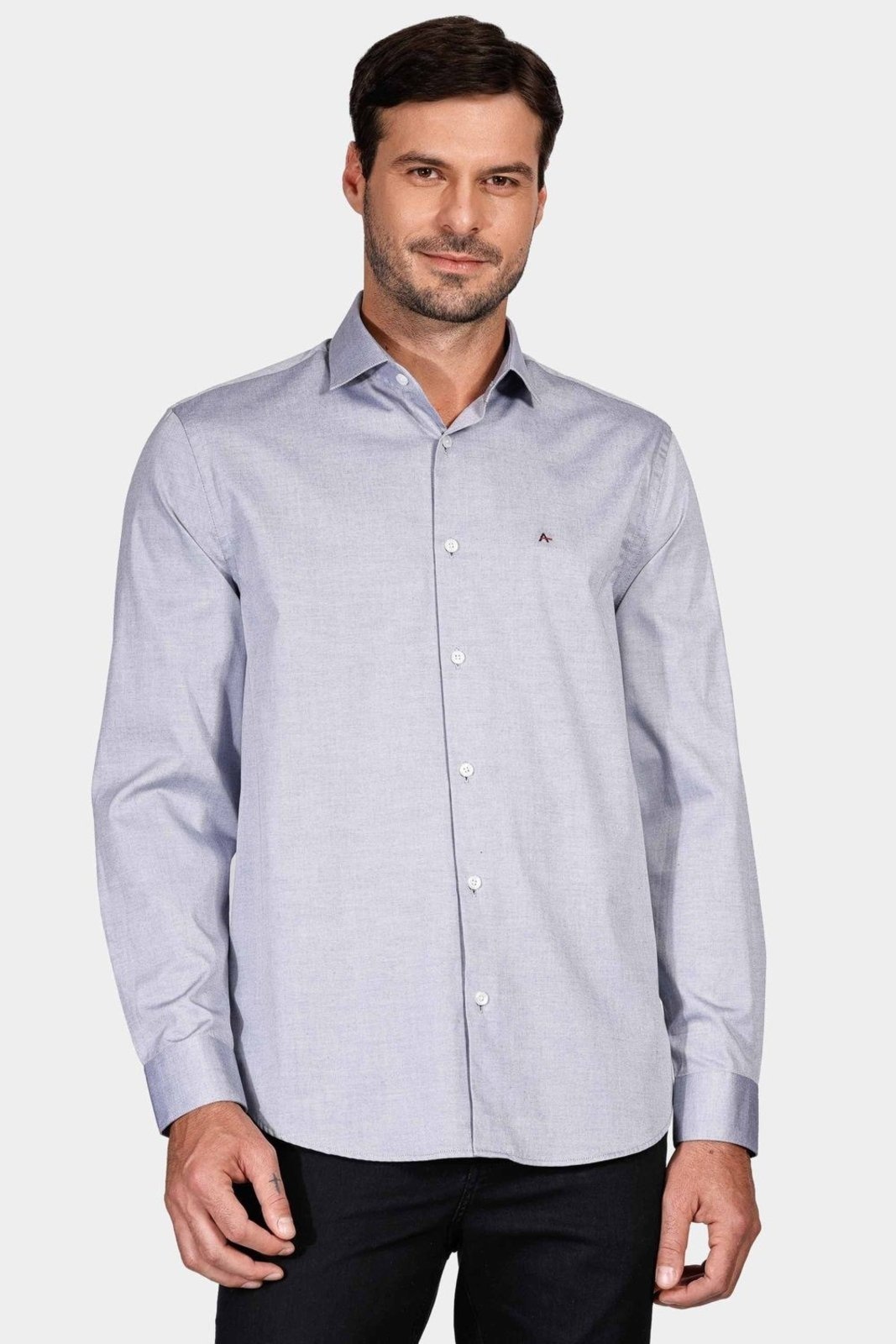 Imagem principal Camisa Aramis Regular Tricoline Pinpoint Azul Escuro Aramis incolor azul