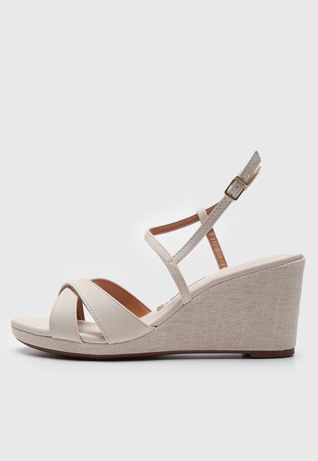 Imagem principal Sandália Anabela Vizzano Tira Transpasse Off-White VIZZANO off-white white