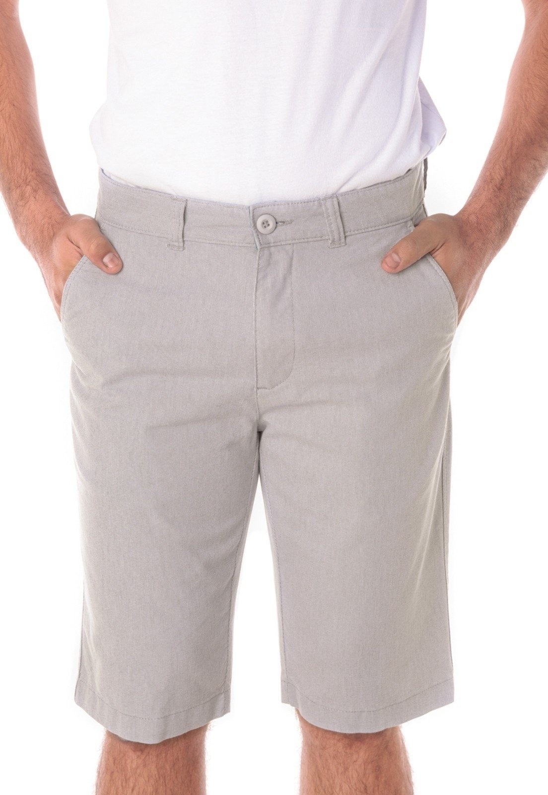 Imagem principal Bermuda Sarja Traymon Chino Regular Gelo Traymon bege