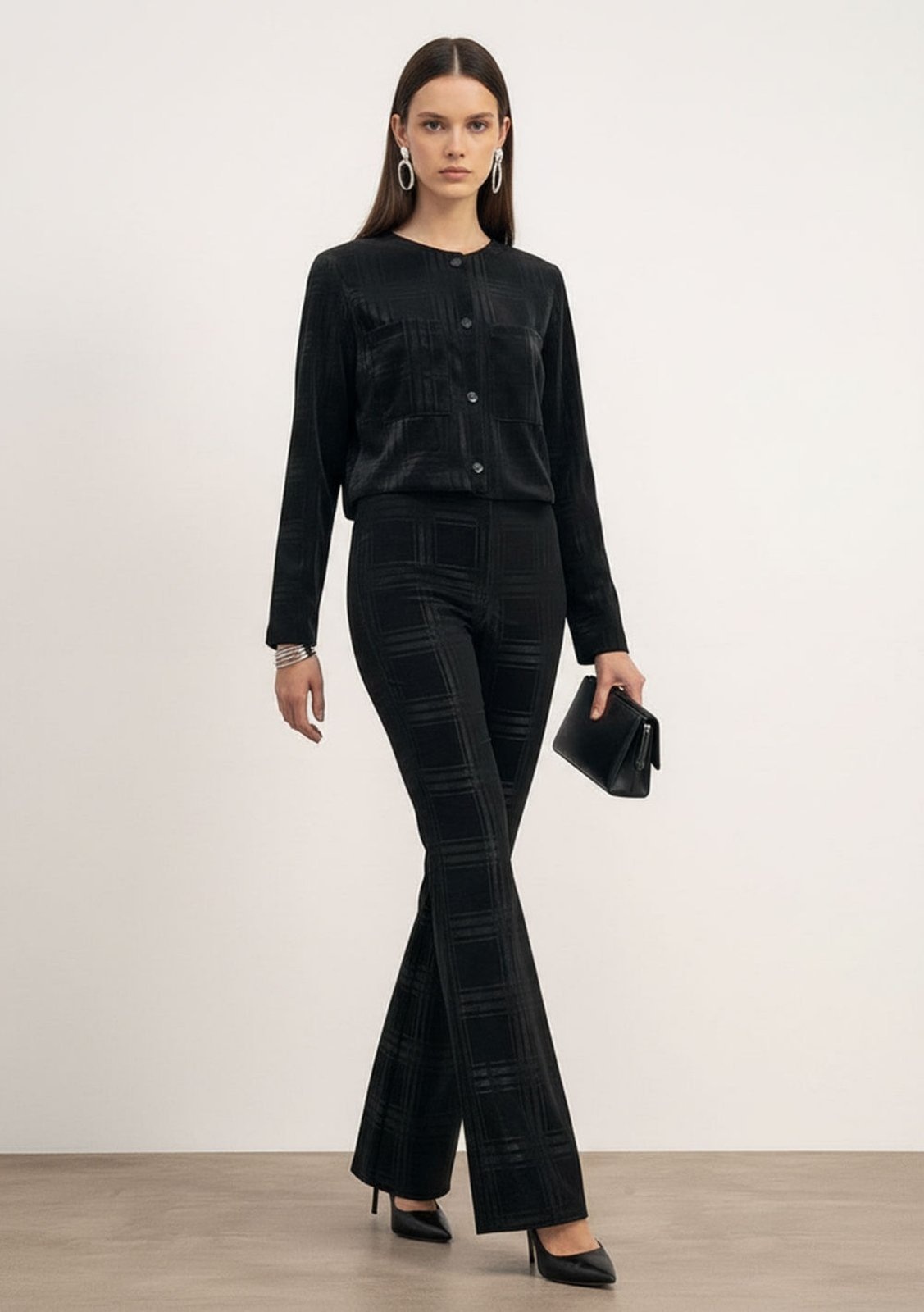 Imagem principal Calça Iódice Flare Alta IÓDICE preto