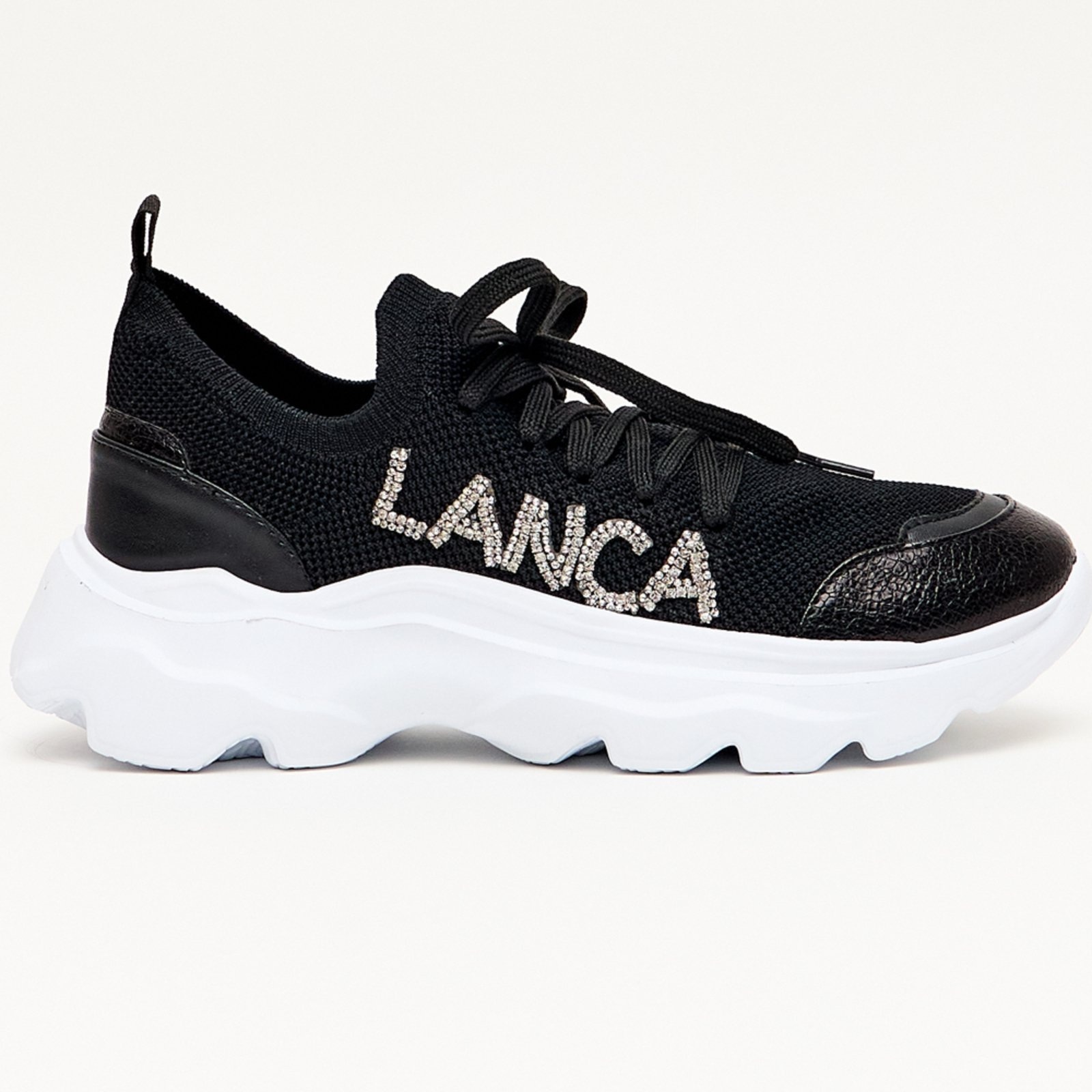 Imagem principal Tênis Lança Perfume Knit Strass Ve25 Feminino Lança Perfume preto