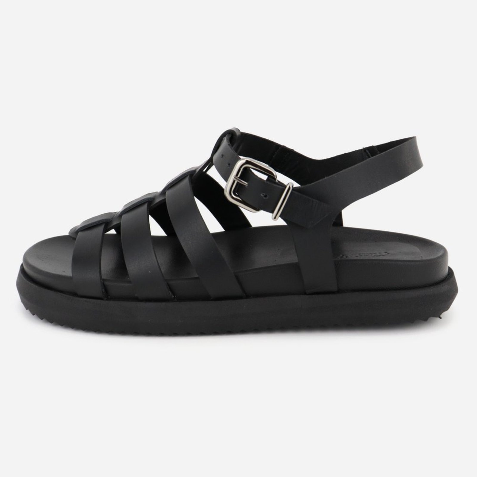 Imagem principal Sandália Gladiadora Confort Solado Maria Paula Couro Rasteiria MARIA PAULA preto