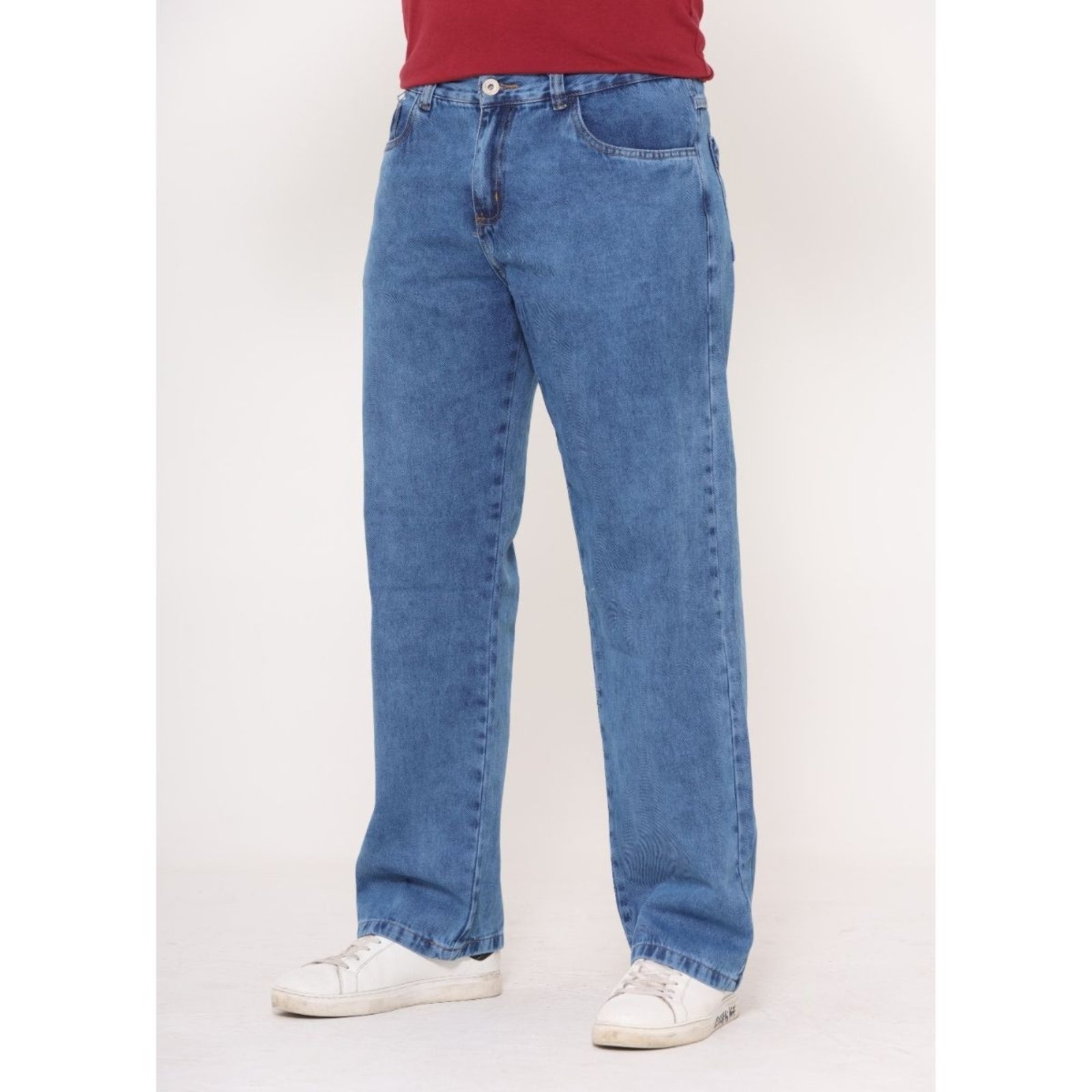 Imagem principal Calça Masculina Jeans Loka Super Balão Bag Boca Larga Streetwear Jeans Loka azul