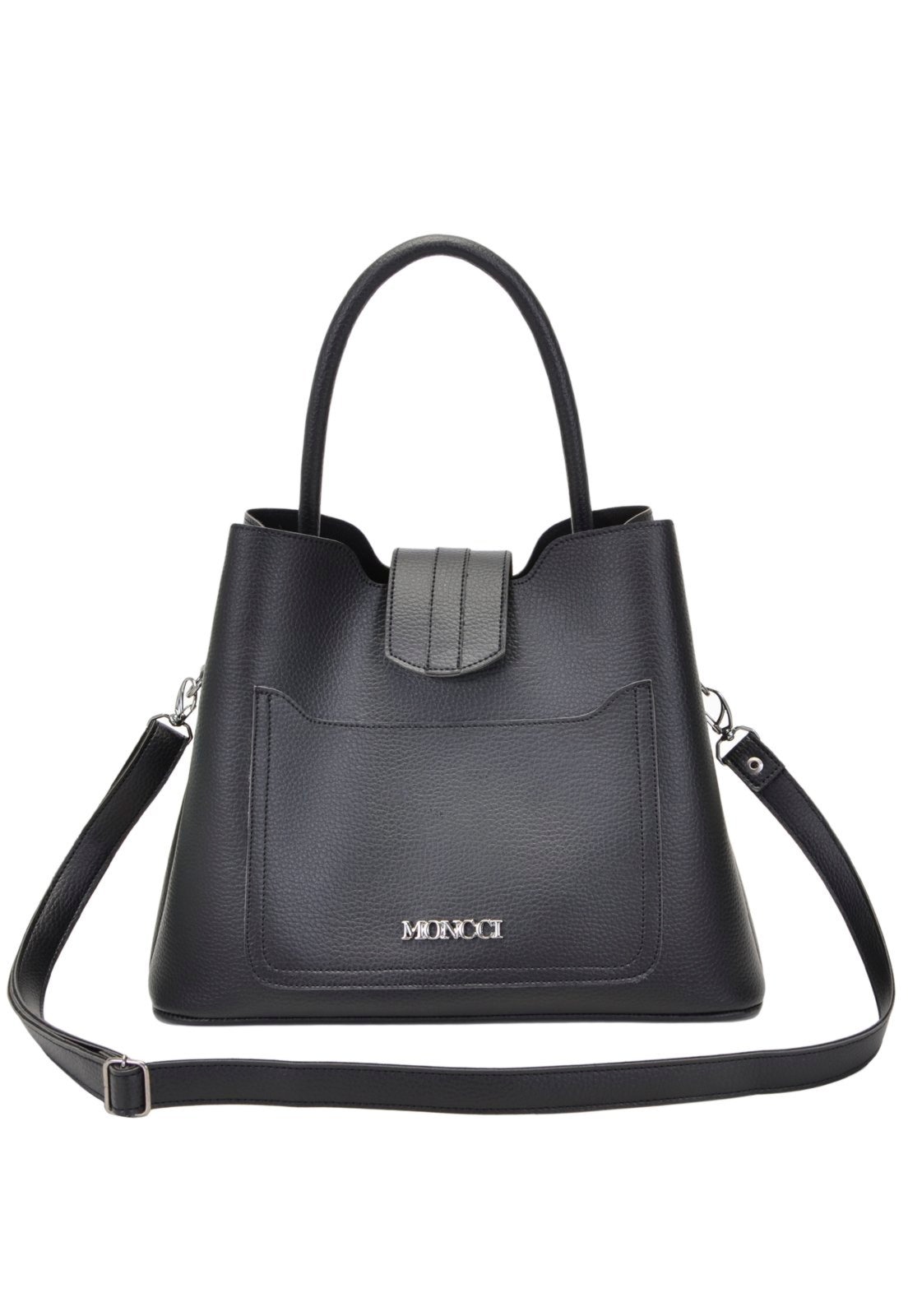 Imagem principal Bolsa Saco Moncci Transversal Preta MONCCI preto