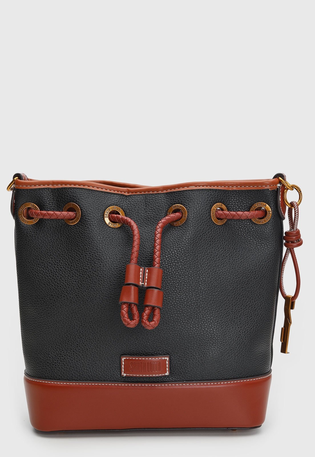 Imagem principal Bolsa Feminina Santa Lolla Bucket Média Preta Santa Lolla preto
