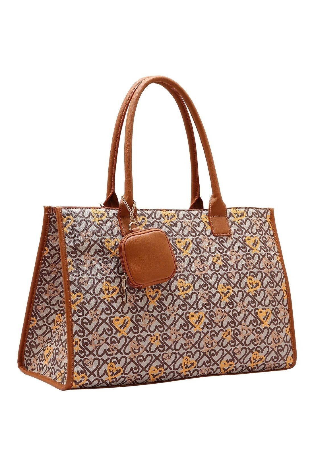 Imagem principal Bolsa Feminina Chenson Original Classic Heart Com Suporte Mala de Bordo 3484988 Chenson bege