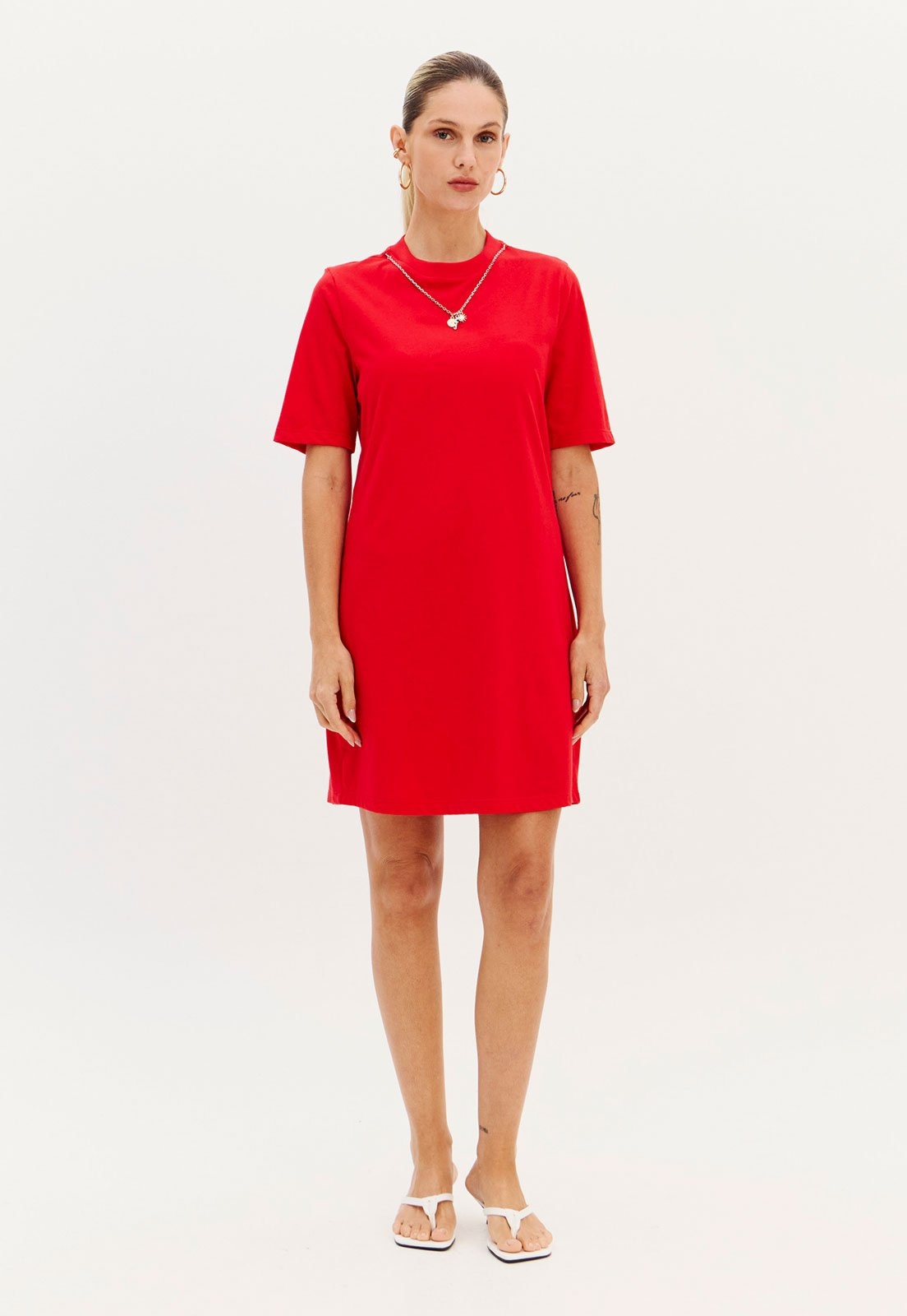 Imagem principal Vestido Feminino Lança Perfume Curto T-Dress Lança Perfume vermelho