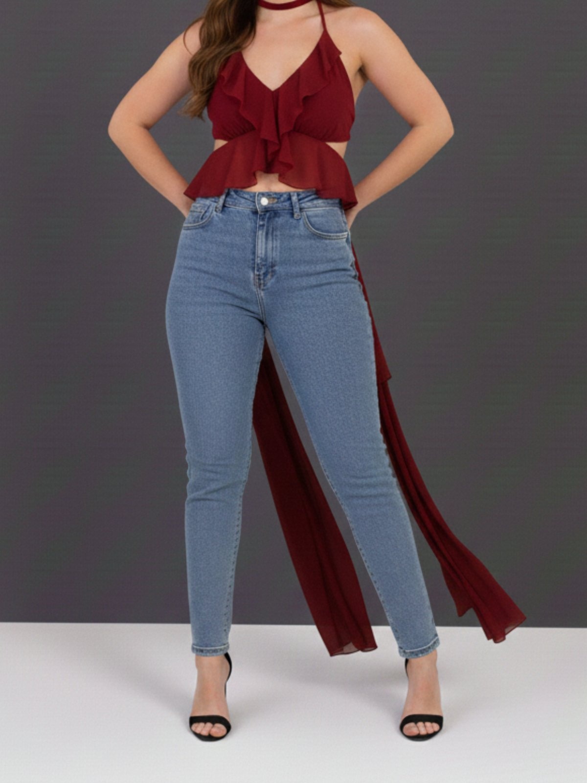 Imagem principal Calça Jeans Feminina Mom CCW CENTRAL Confortavel e Casual Dia a Dia CCW CENTRAL CAPITAL WEAR azul