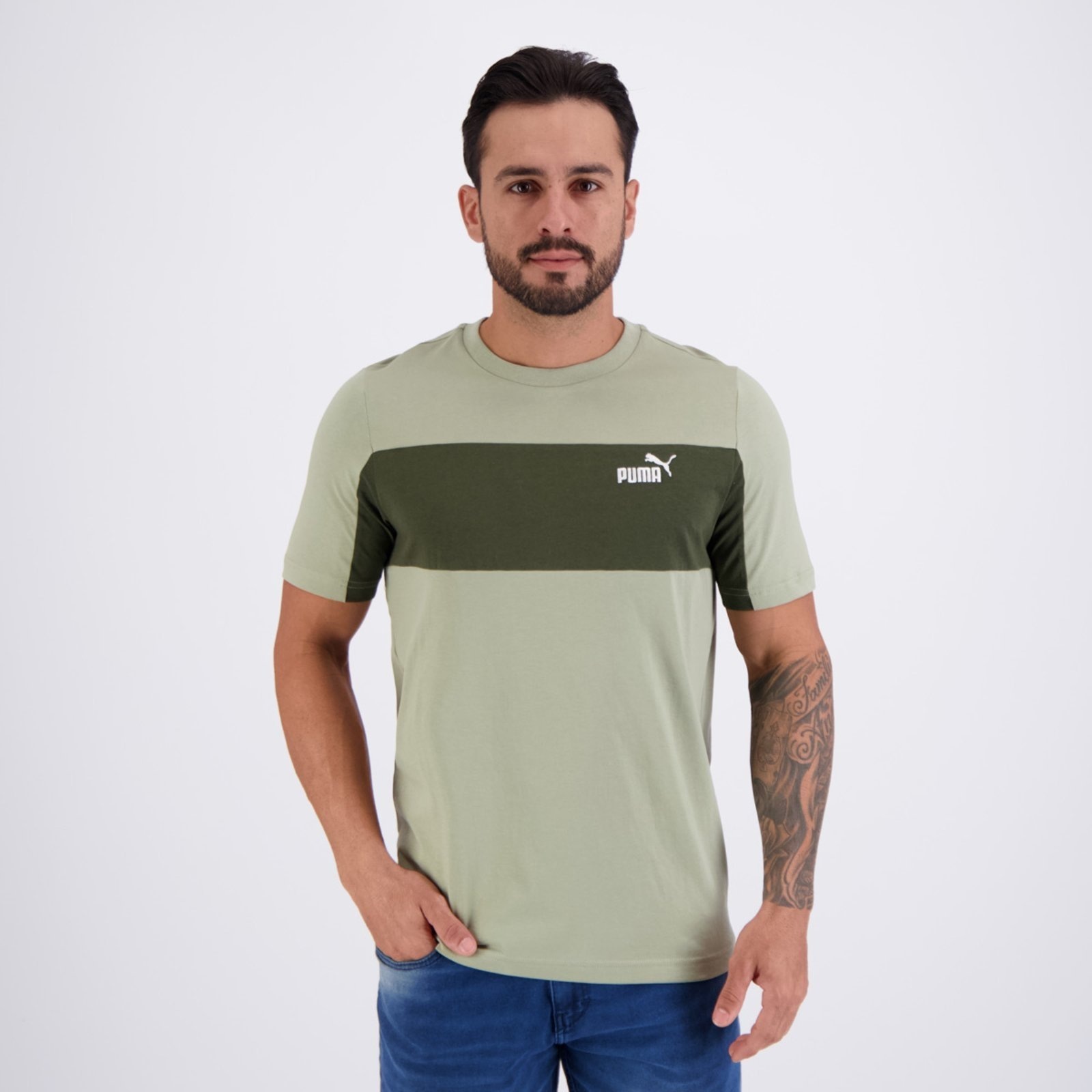 Imagem principal Camiseta Puma Ess Block Tee Puma verde