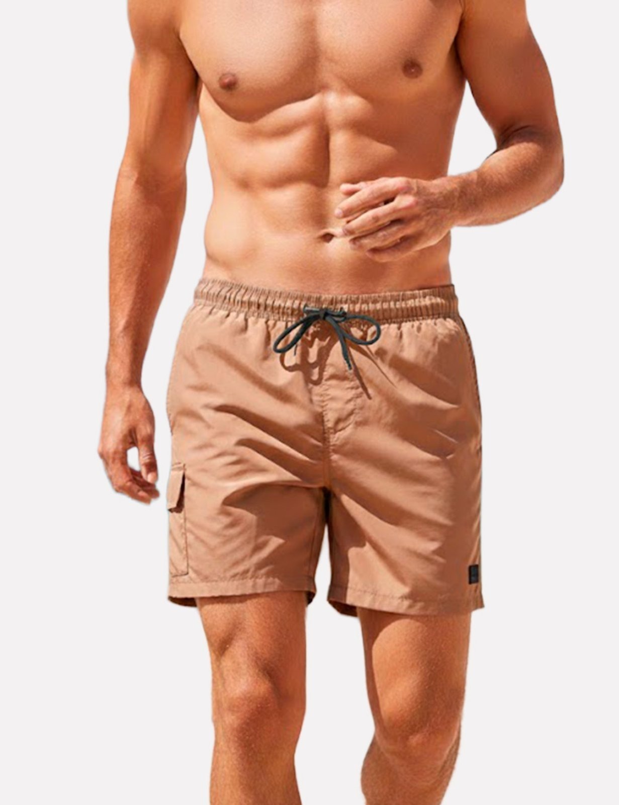 Imagem principal Short Hugo Boss Masculino Regular Dive Claro Hugo Boss marrom