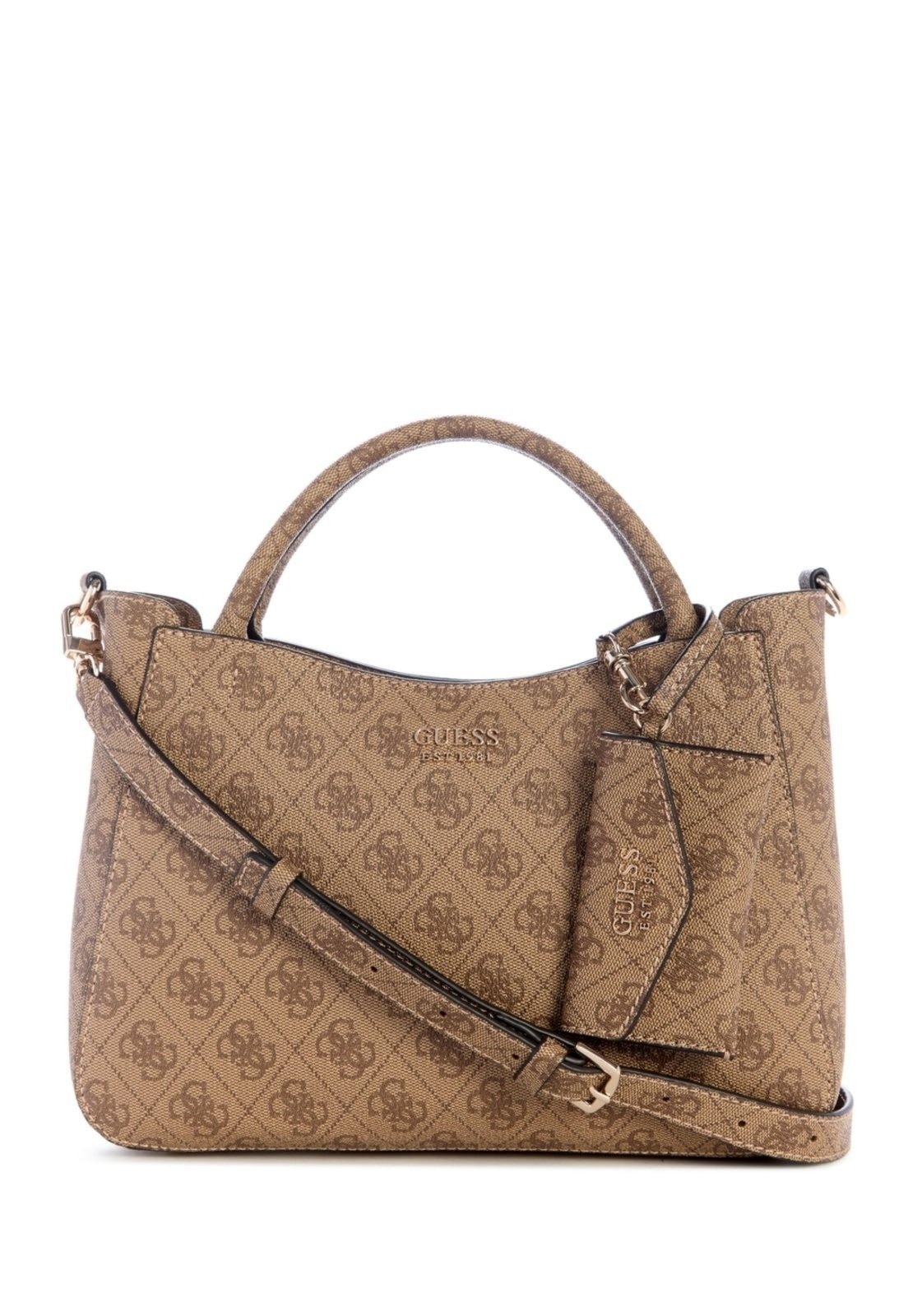 Imagem principal Bolsa Guess Brenton Sml Girlfriend Satchel Bege Guess amarelo