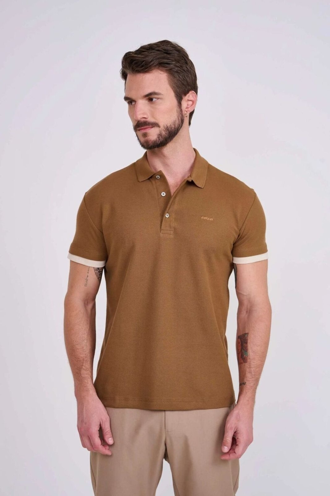 Imagem principal Polo Manga Dupla Colcci Baoba Colcci marrom