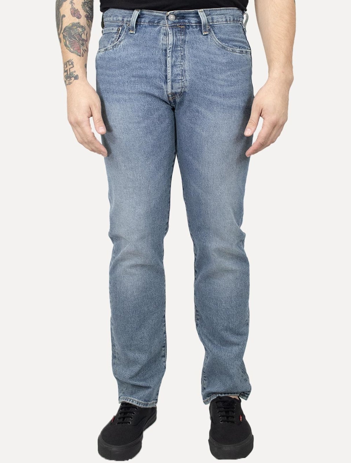 Imagem principal Calça Levis Jeans Masculina 501 Original Stretch Mid Rise Clara Levis azul