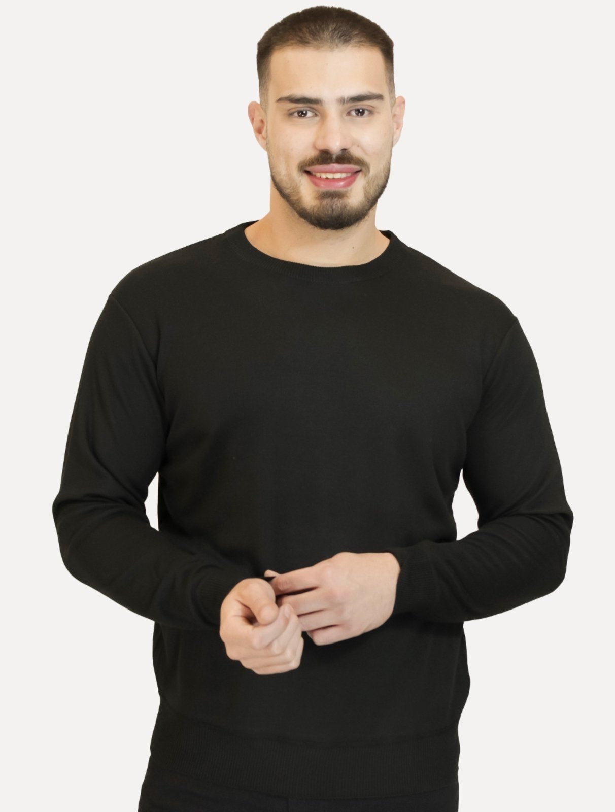 Imagem principal Suéter Dixen Masculino Tricot Crewneck Liso Aeropostale preto