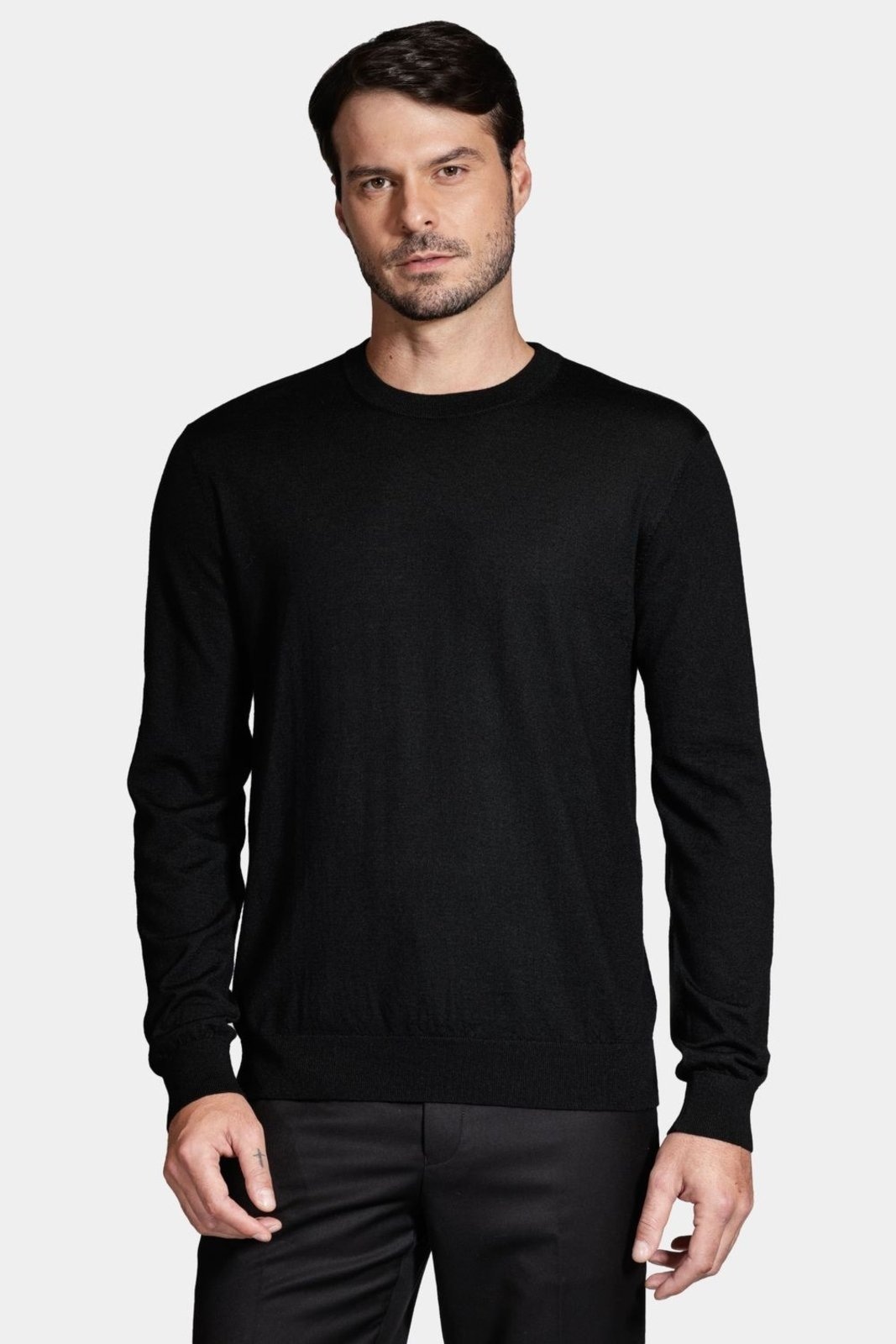 Imagem principal Tricot Aramis Manga Longa Gola Careca Lã Merino Aramis preto