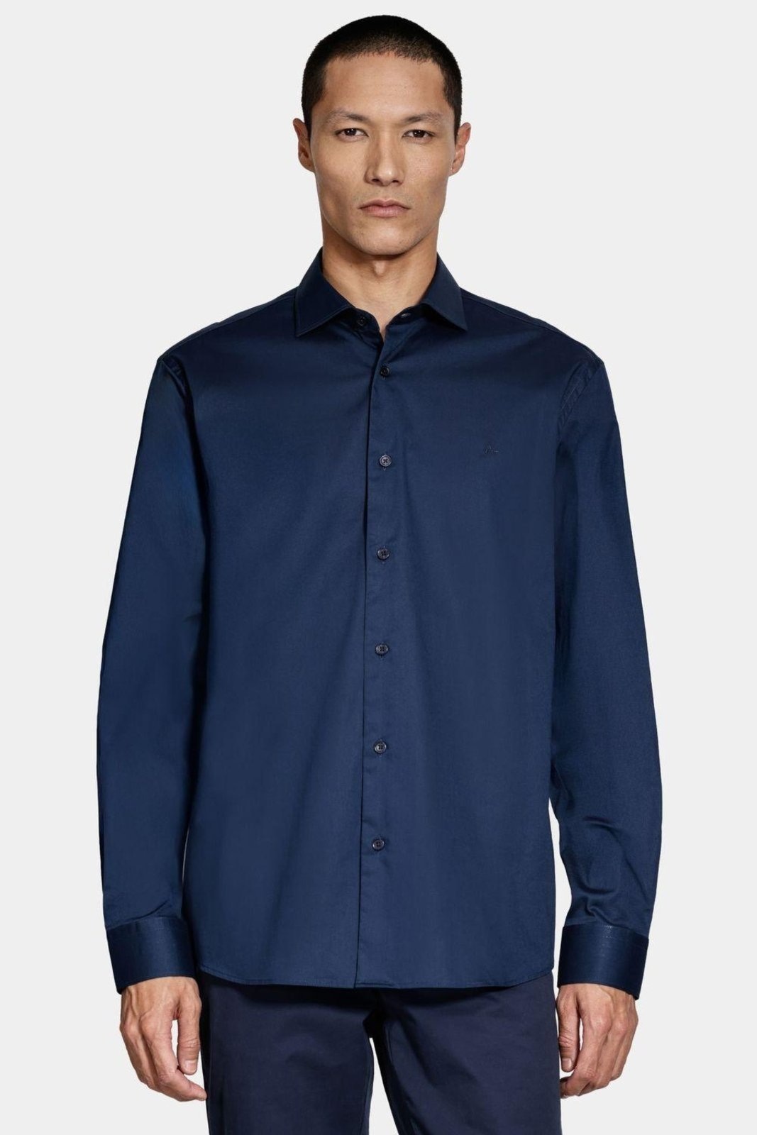 Imagem principal Camisa Aramis Slim Tricoline Algodão Manga Longa Marinho Aramis azul marinho