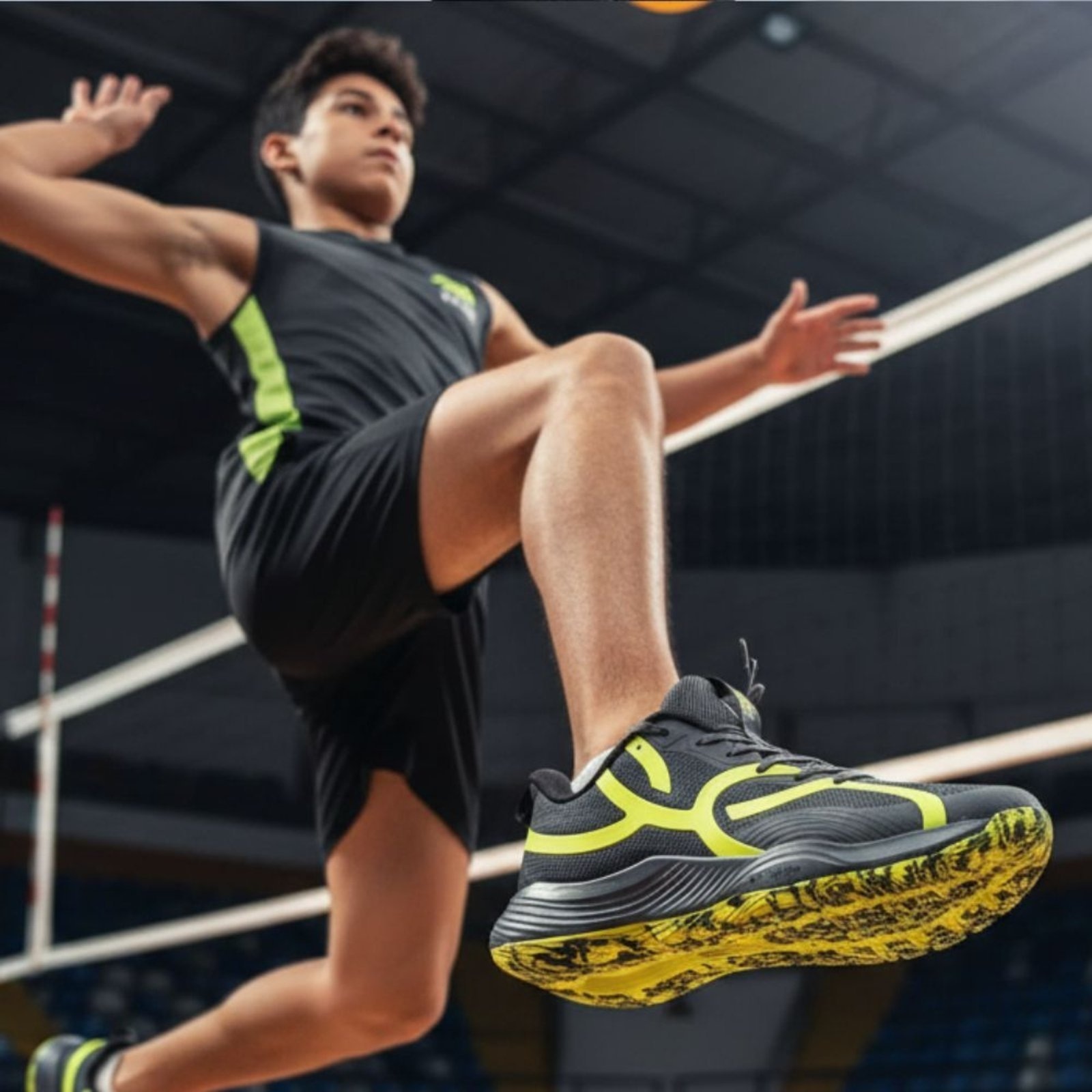 Imagem principal Tênis Masculino Olympikus Quadra 2 Esportivo Cinza/Verde OLYMPIKUS cinza verde