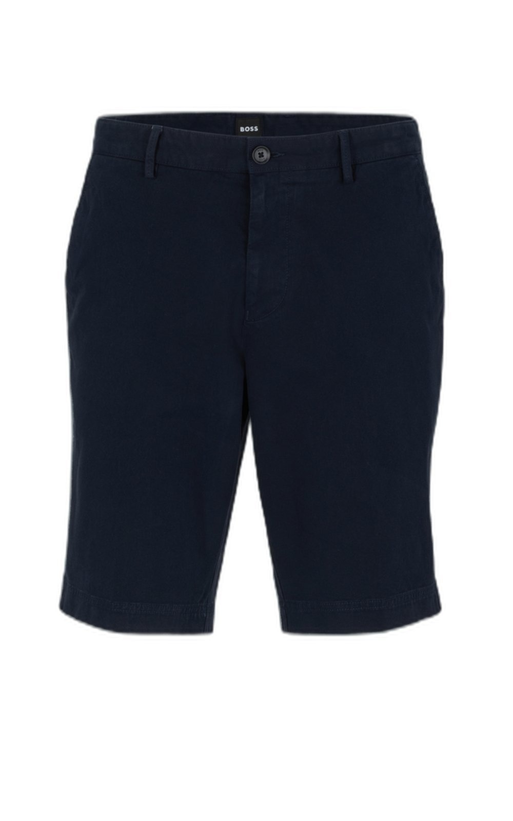 Imagem principal Shorts Slim Fit Em Gabardine De Algodão Stretch Boss azul marinho