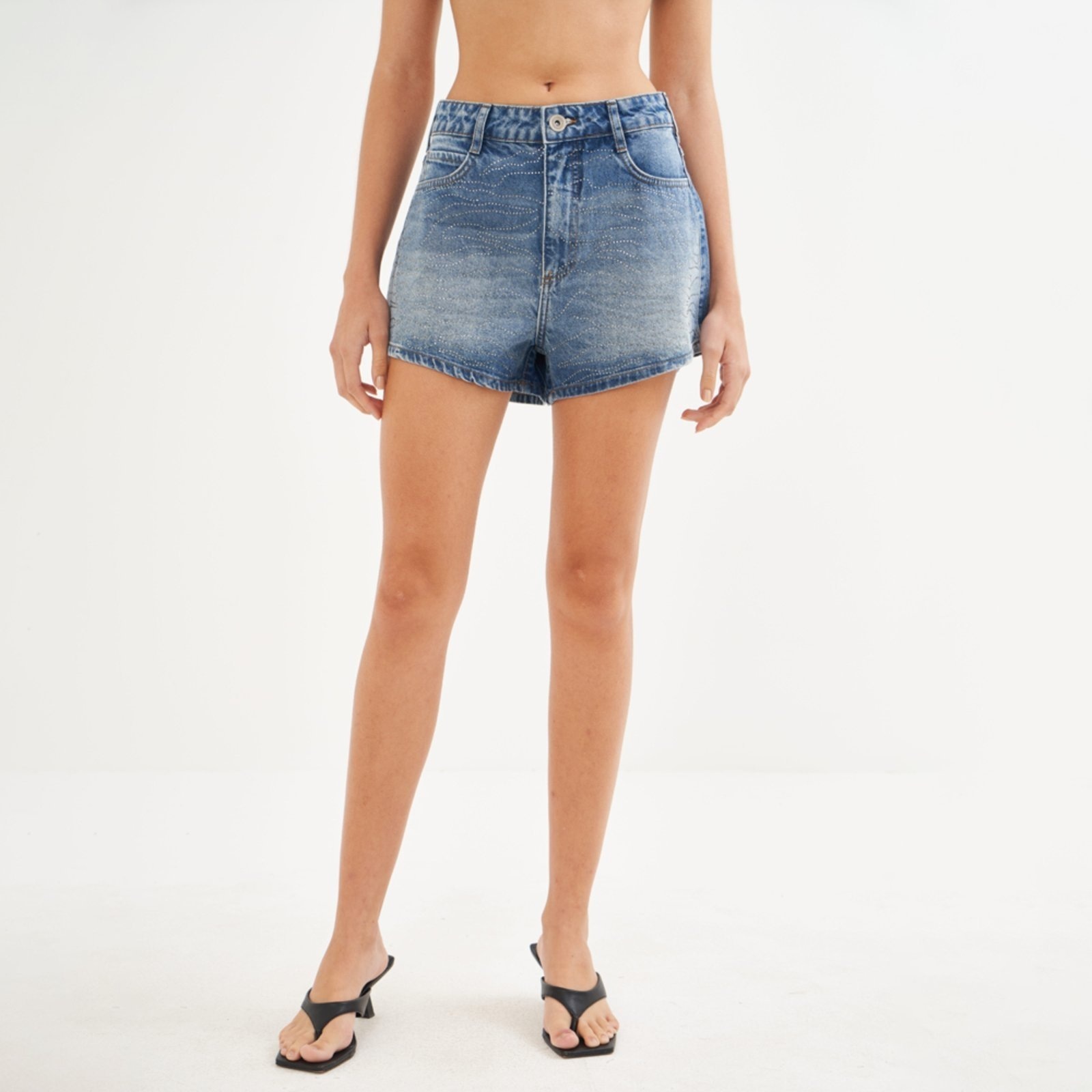 Imagem principal Short Jeans Colcci Jade Aplicação Pr26 Feminino Colcci azul