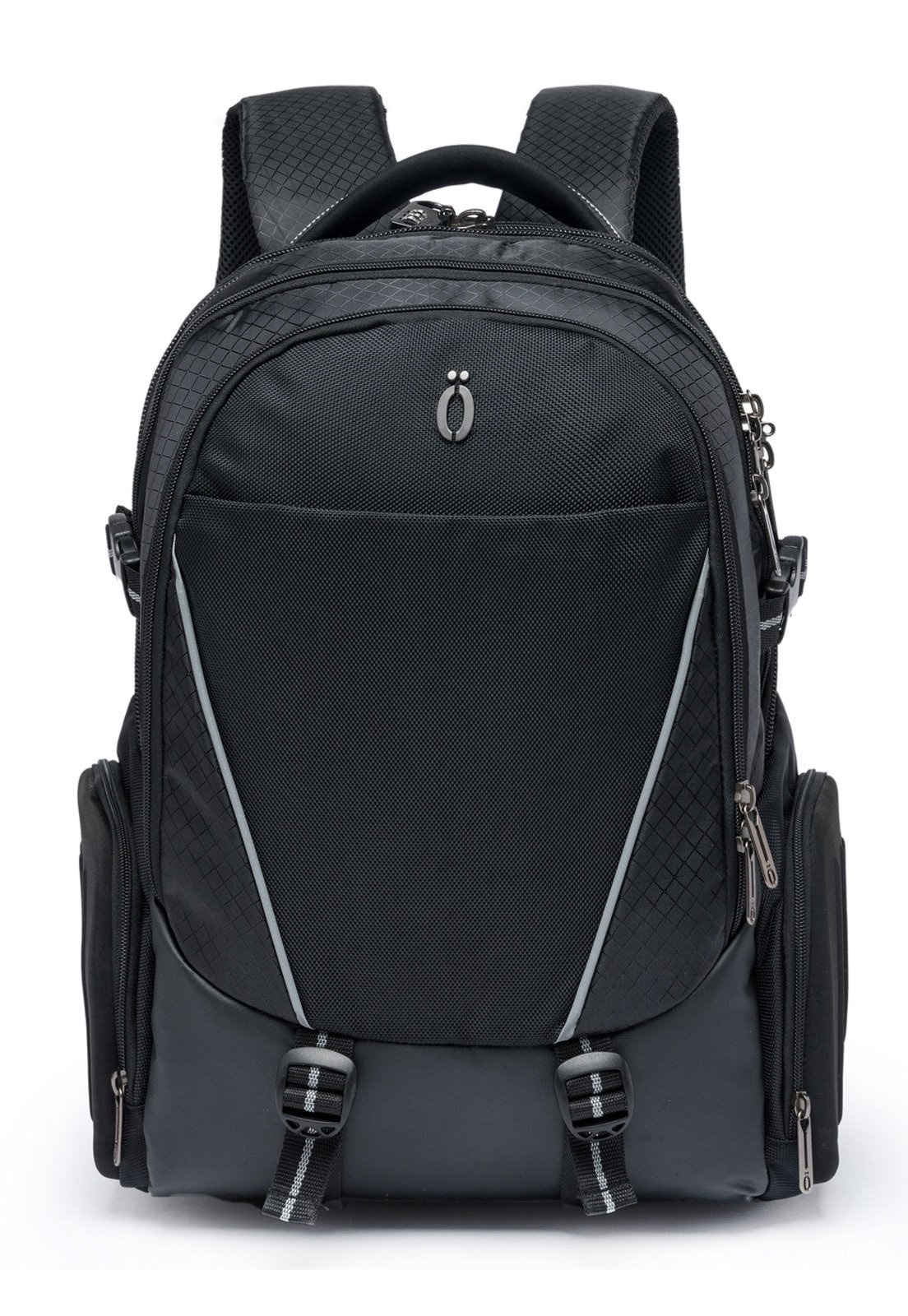 Imagem principal Mochila Executiva Antifurto Notebook Espaçosa Bolsa Trabalho Masculina Resistente Ozil preto