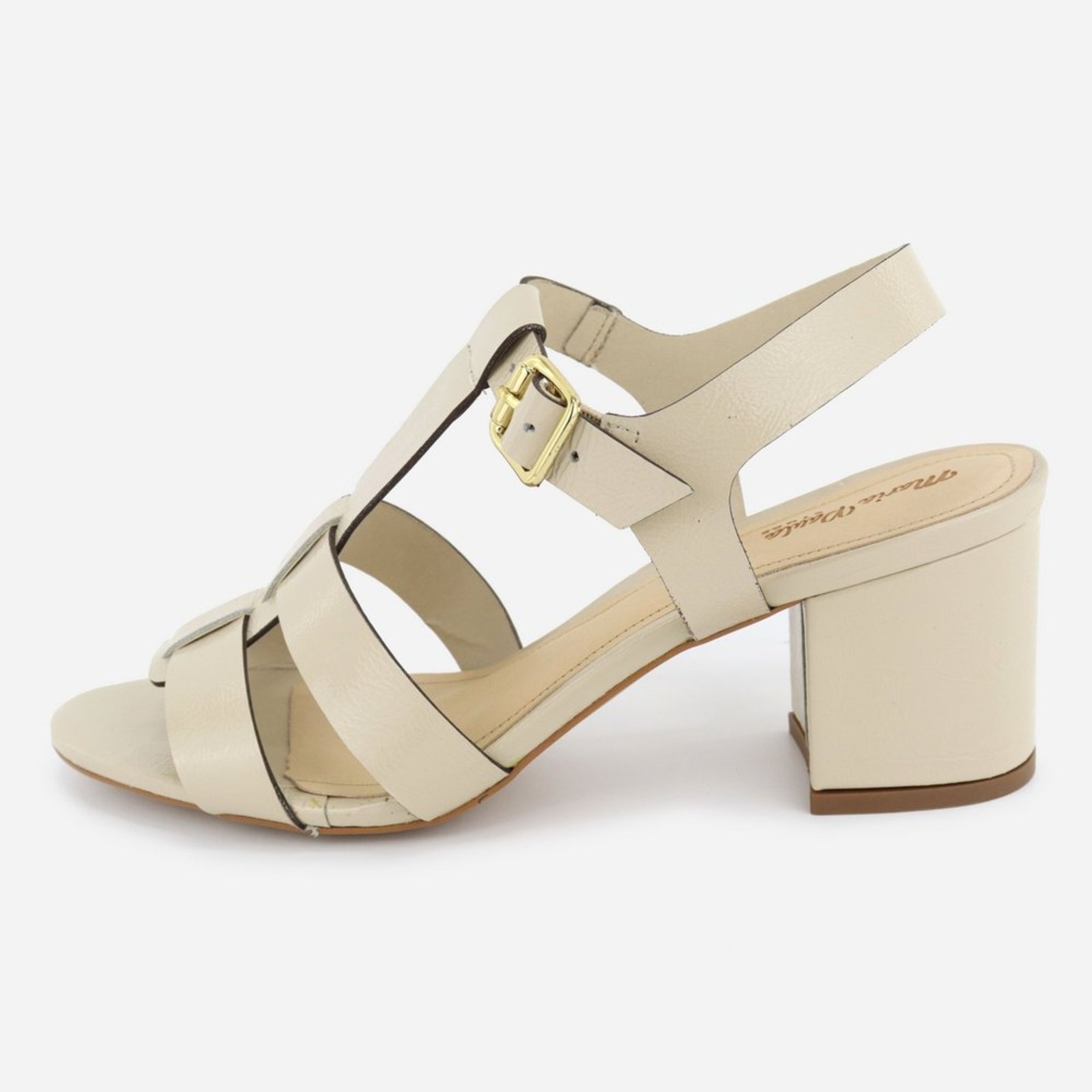 Imagem principal Tamanco Off Confort Fivela Maria Paula Couro Feminino White MARIA PAULA off-white white