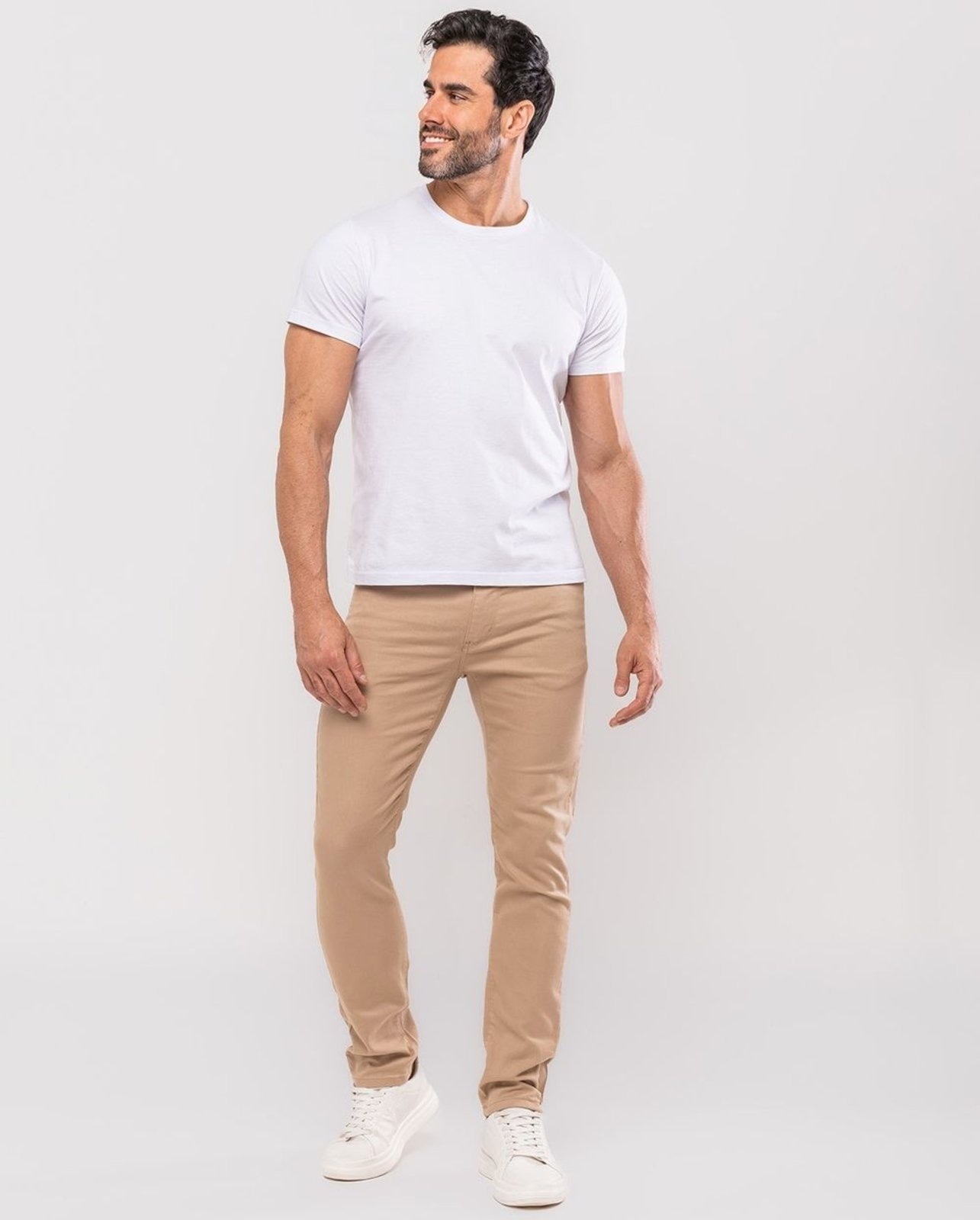 Imagem principal Calça Sarja Masc Slim Fit 24876 Caqui Consciência cáqui caqui