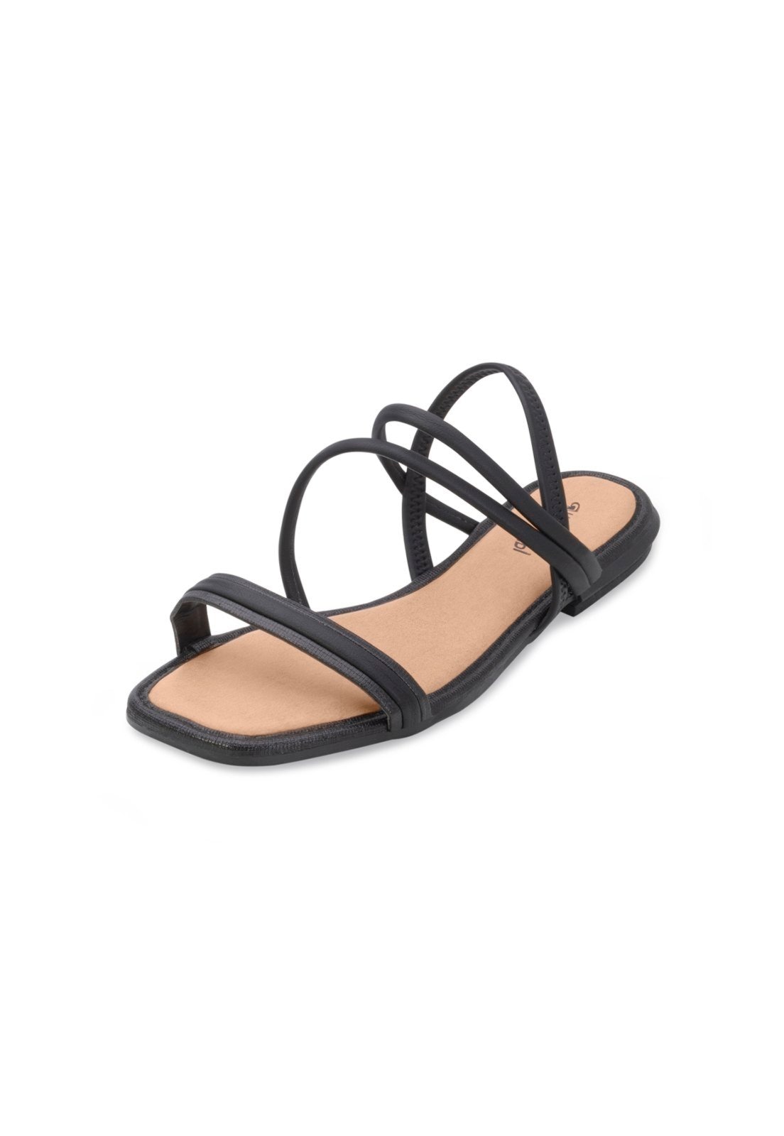 Imagem principal Sandália Rasteira Mississipi MS24-MB043 Caramelo MISSISSIPI preto