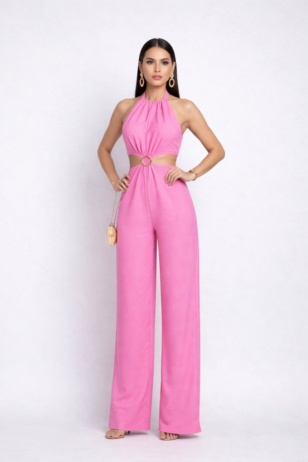 Imagem principal Macacão Longo D Bell Outlet Fashion Amarração D BELL OUTLET FASHION rosa