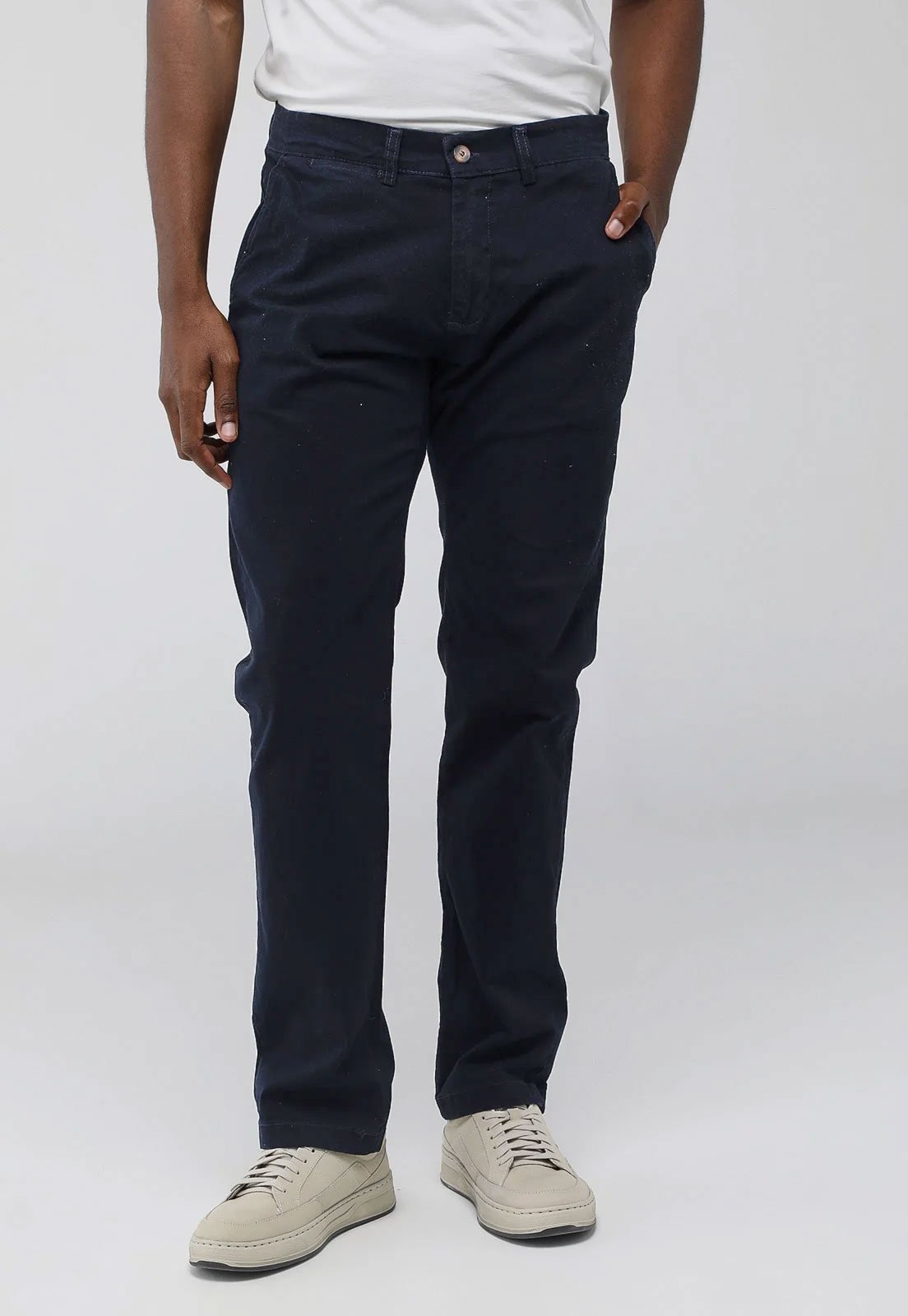 Imagem principal Calça Sarja Aleatory Slim Bolso-Faca Azul-Marinho Aleatory preto azul