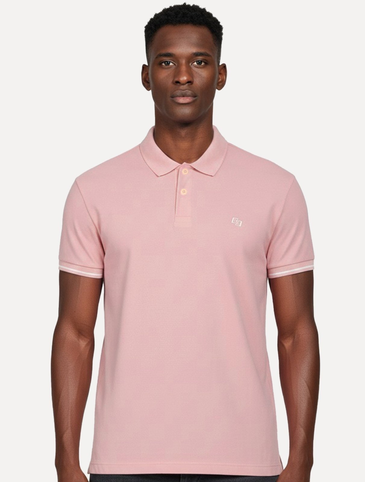 Imagem principal Polo Colcci Masculina Piquet Logo Bordado Claro Colcci rosa