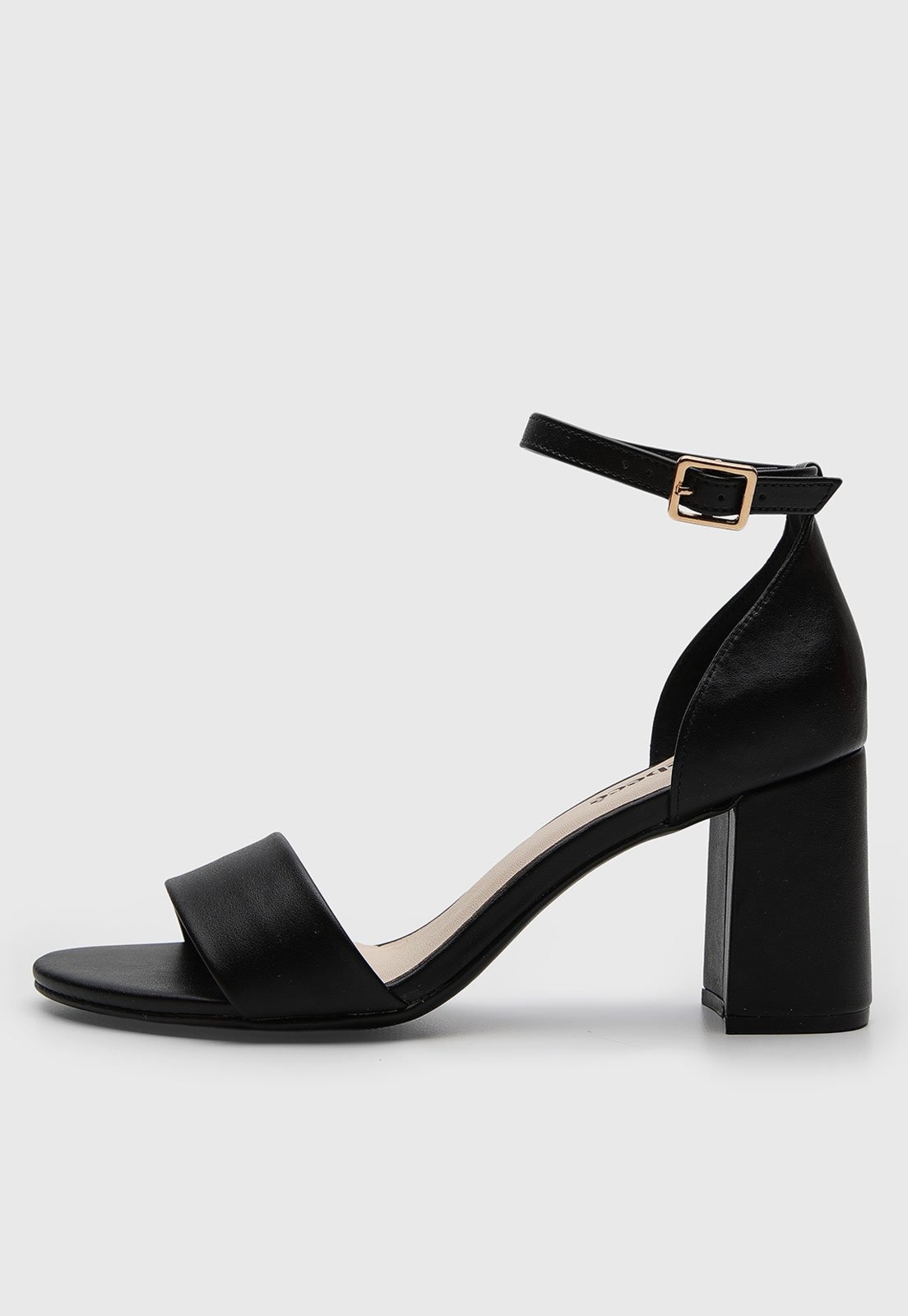 Imagem principal Sandália Feminina cê Salto Médio Preta BEBECÊ preto