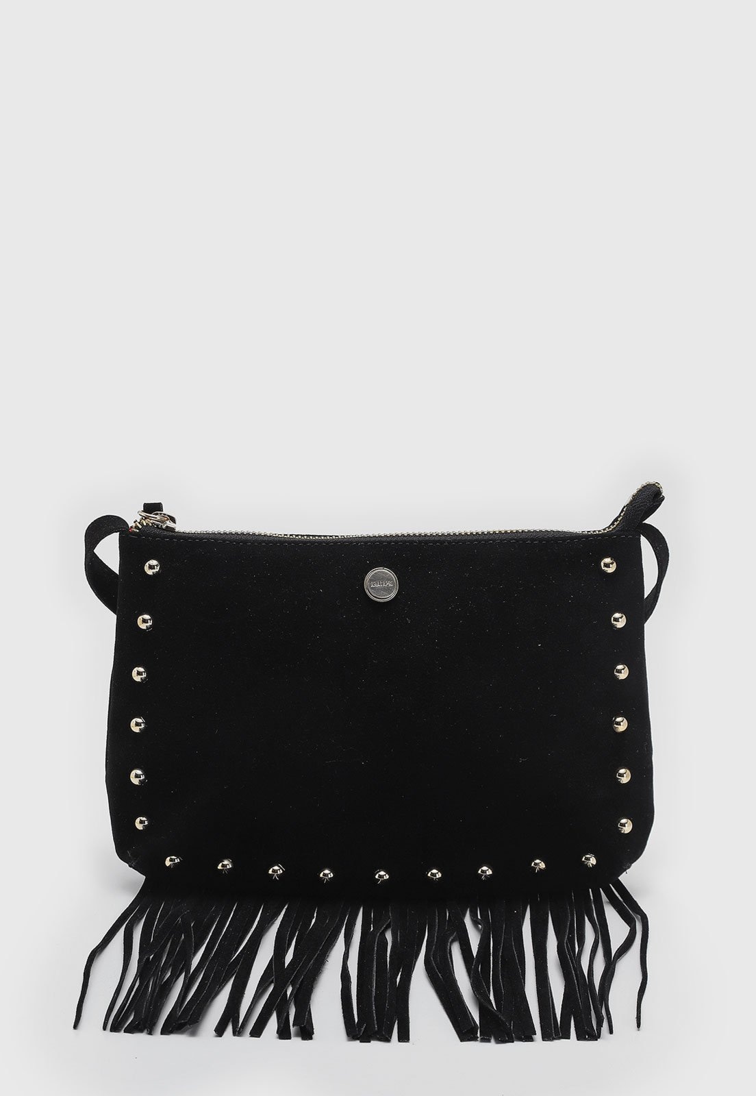 Imagem principal Bolsa Transversal Feminina ANACAPRI Boho Alça Ajustável Preta Anacapri preto