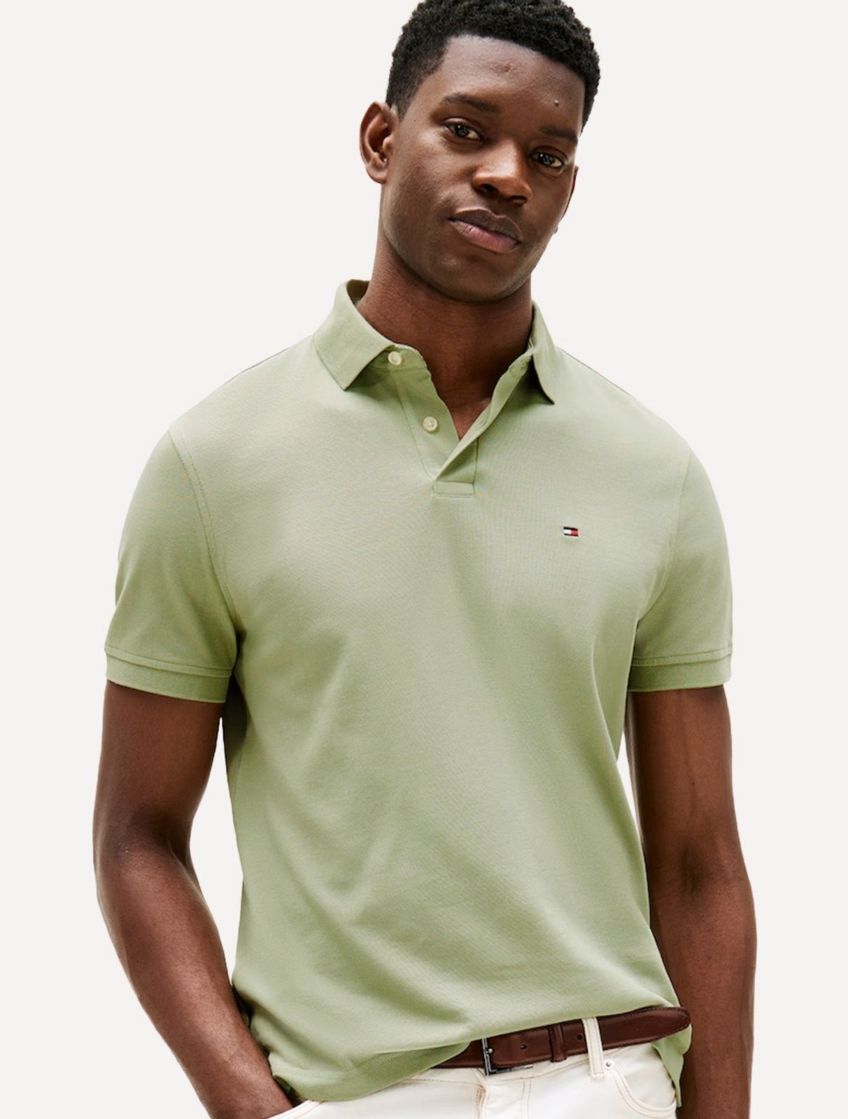 Imagem principal Polo Tommy Hilfiger Masculina Regular Piquet 1985 édio Tommy Hilfiger verde