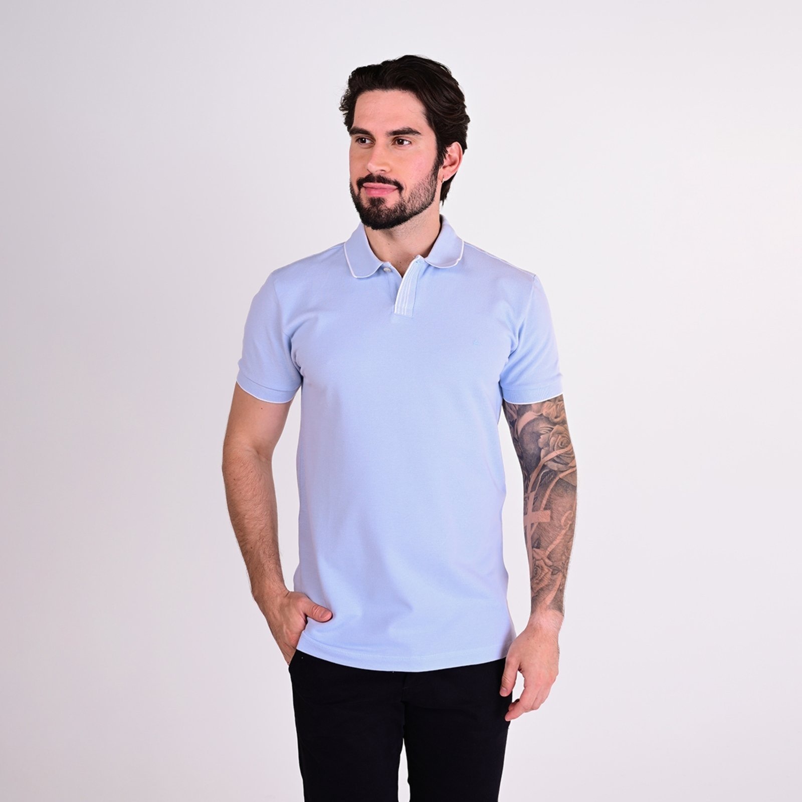 Imagem principal Camisa Polo Aramis Gola Friso Claro Aramis azul