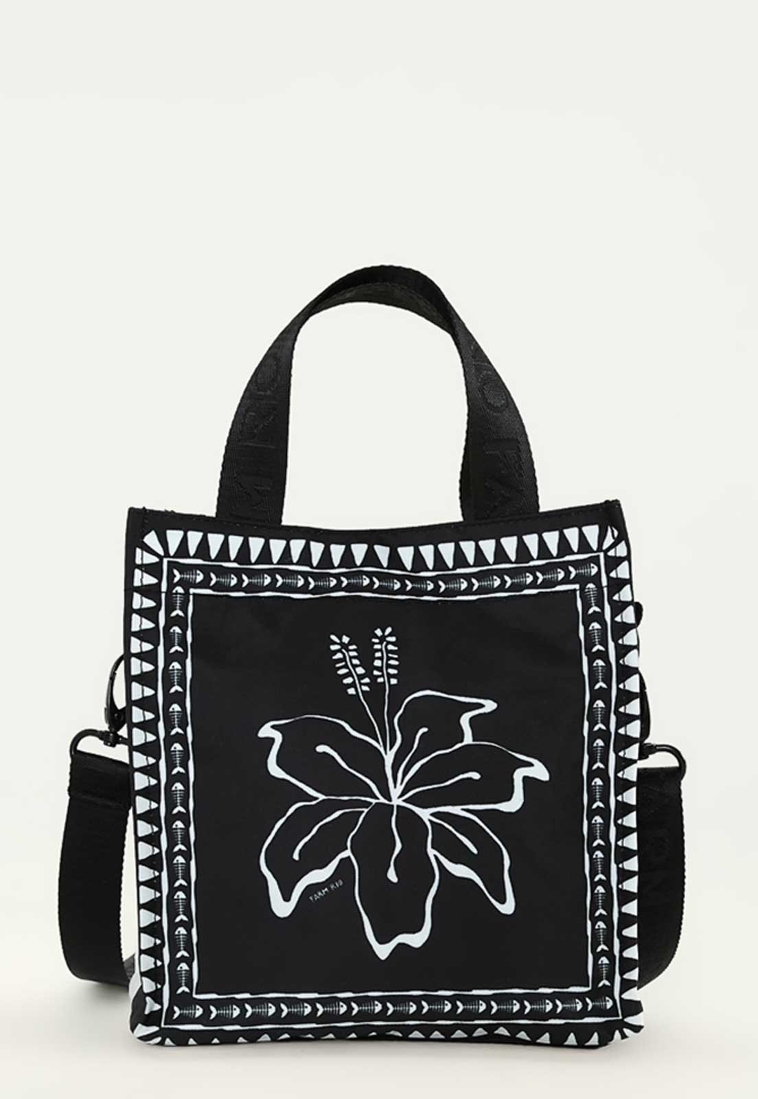 Imagem principal Bolsa Feminina FARM Mimo Hibisco Sur Preta FARM preto