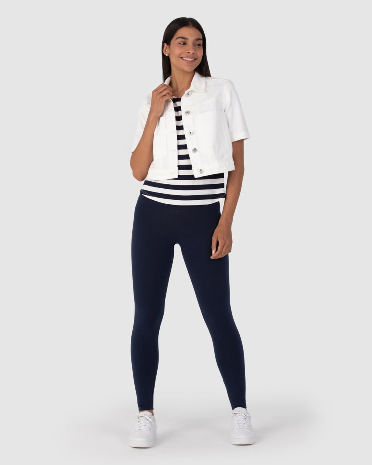 Imagem principal Calça Legging Básica Feminina Cintura Média Em Supplex® Malwee azul