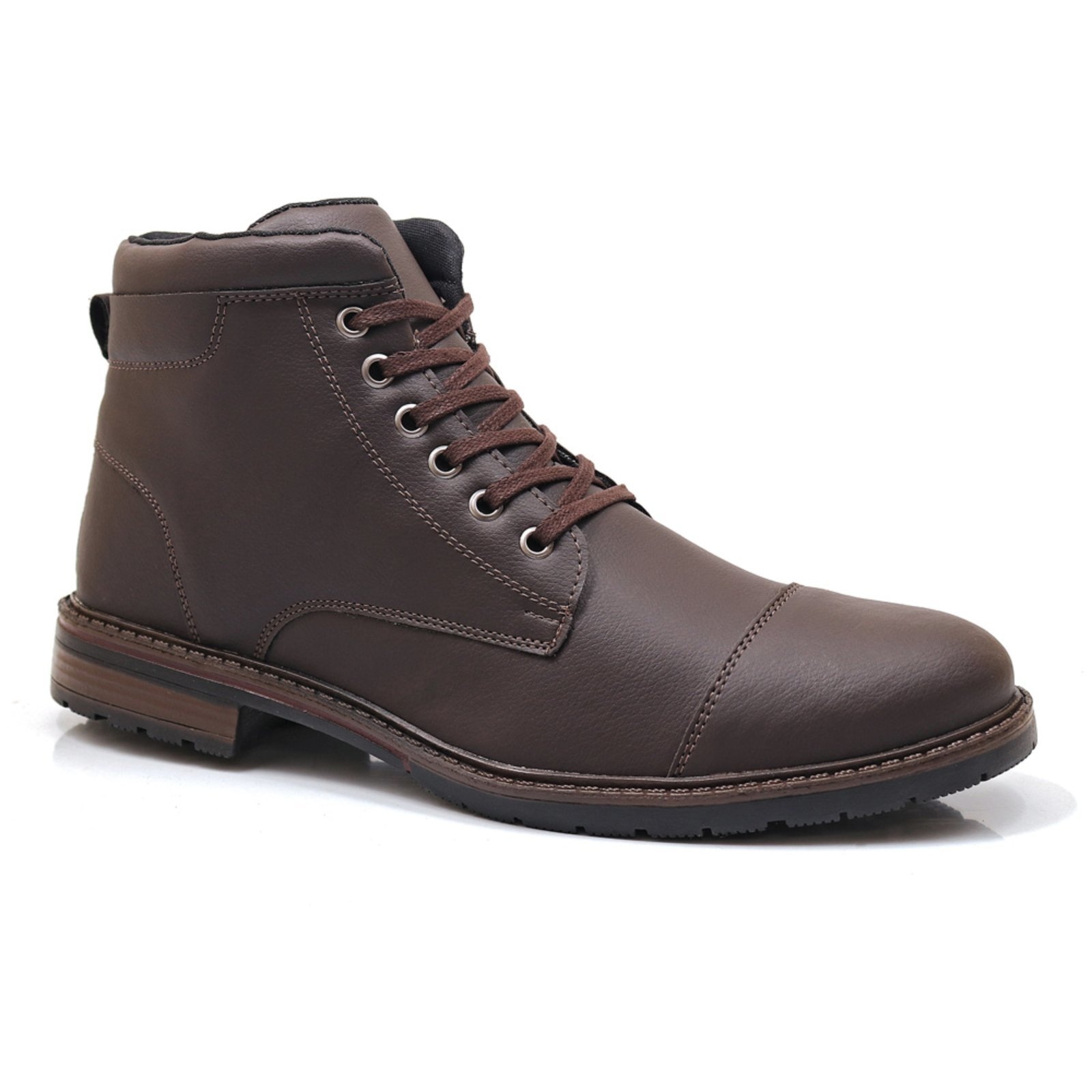 Imagem principal Bota Masculina Botina Captain Casual Café Lavini Shoes marrom