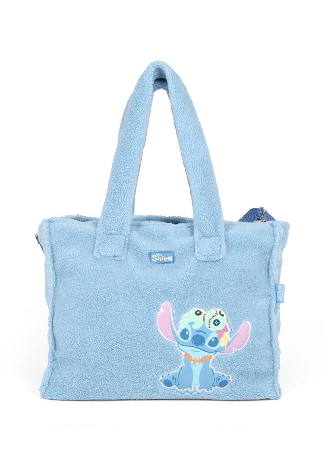Imagem principal Infantil - Bolsa Shopper Média Transversal Pelucia Stitch Disney Luxcel azul