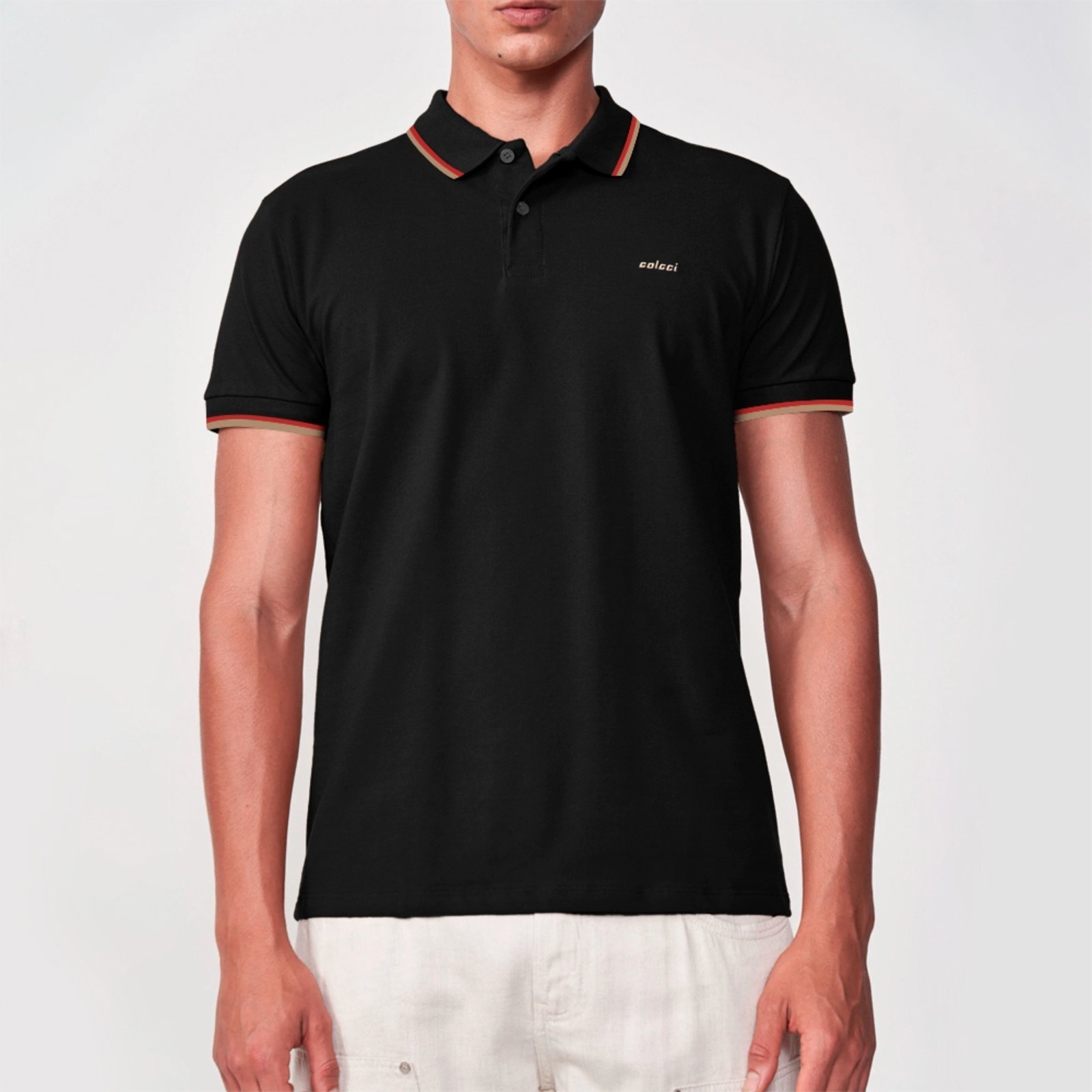 Imagem principal Camisa Polo Colcci Dual Line Ve26 Masculino Colcci preto