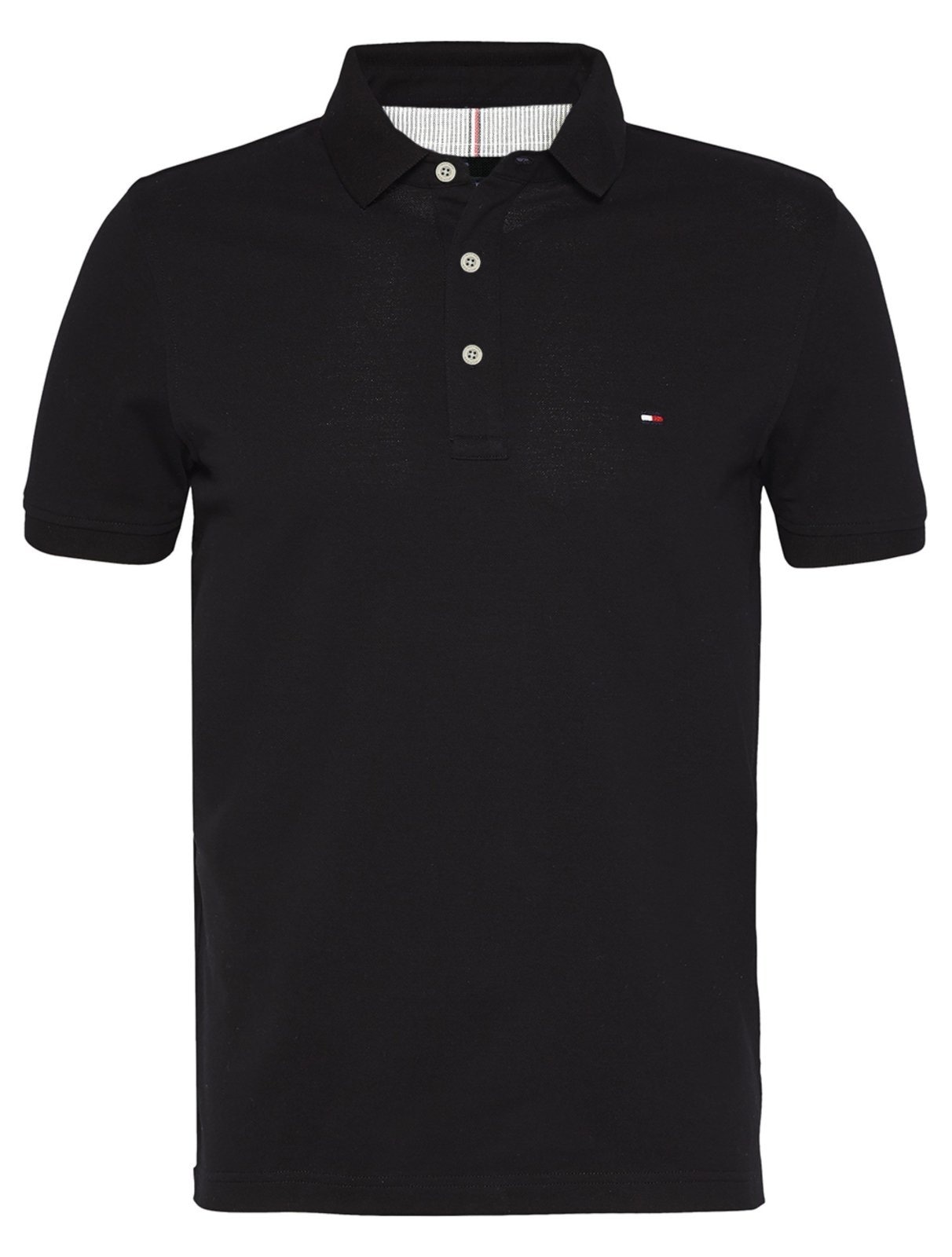 Imagem principal Polo Tommy Hilfiger Masculina Slim 1985 Preta Tommy Hilfiger preto