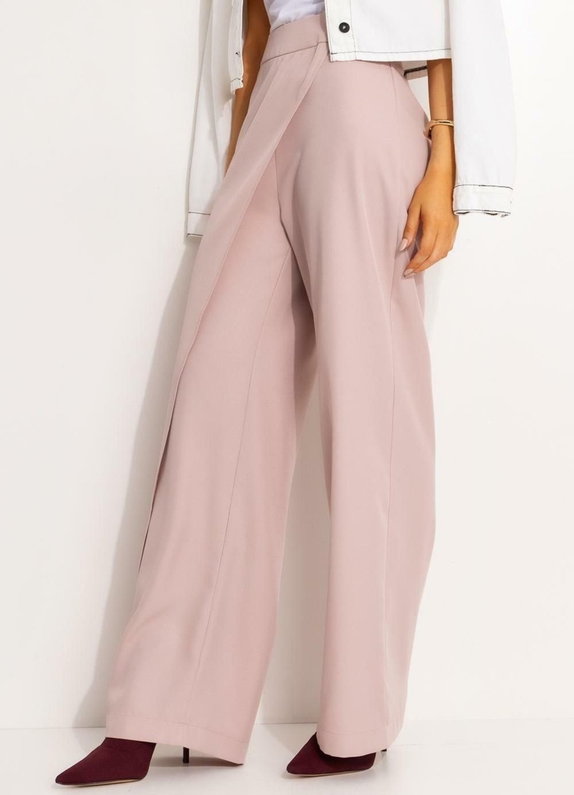 Imagem principal Calça Feminina Wrap Em Alfaiataria Quintess nude