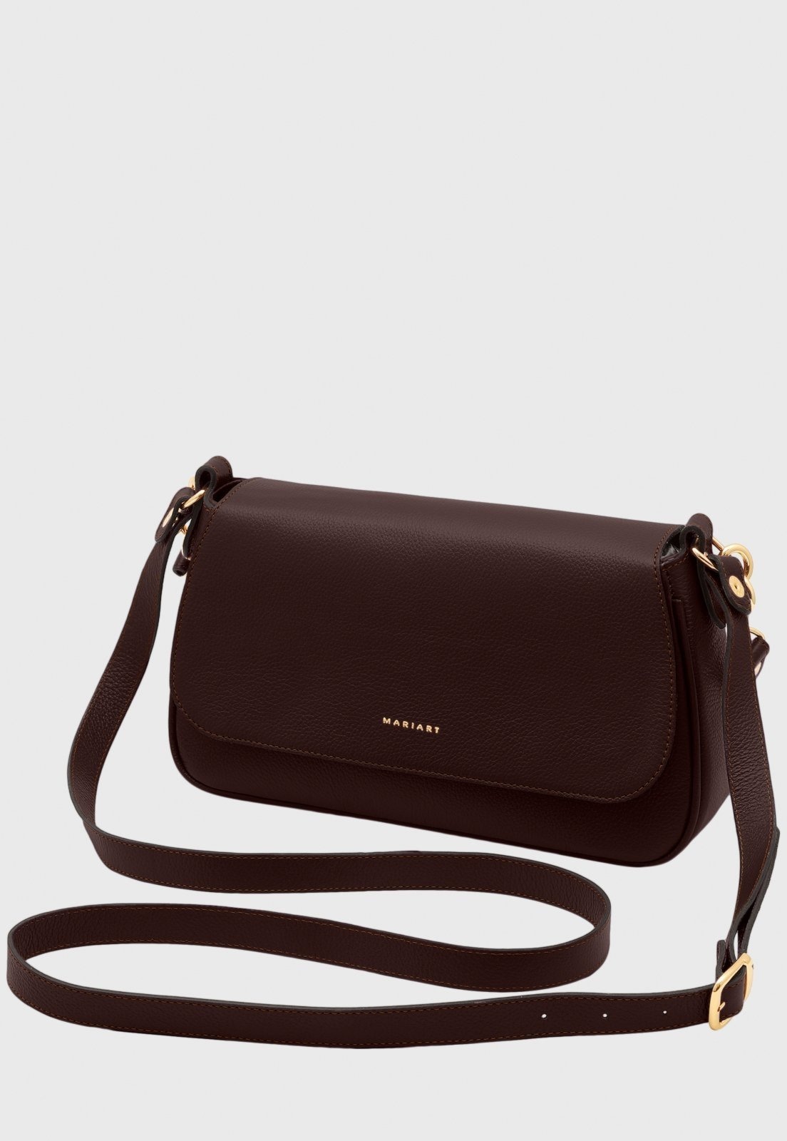 Imagem principal Bolsa Transversal Couro Mariart Mucuripe Chocolate Mariart marrom