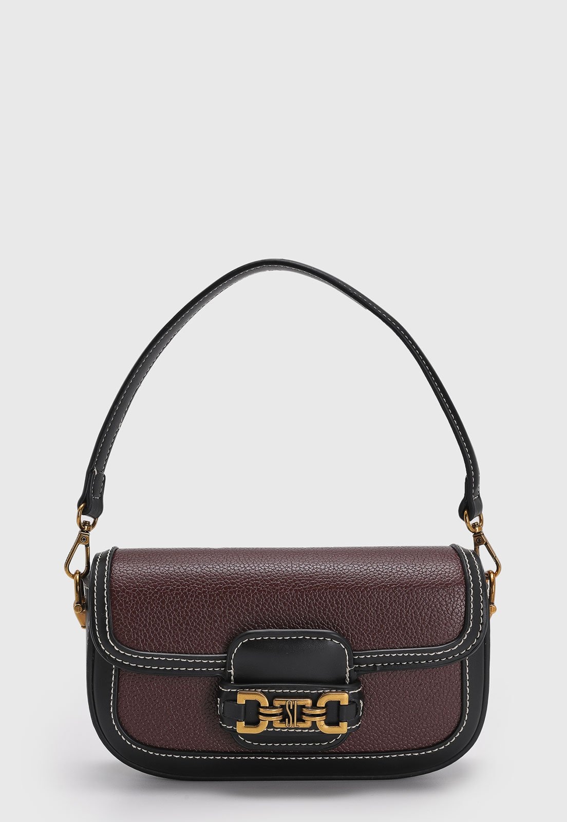 Imagem principal Bolsa Feminina Santa Lolla Média Monograma e Preto Santa Lolla bordô