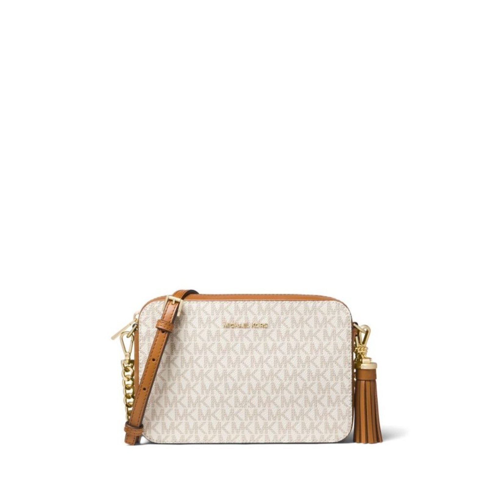 Imagem principal Bolsa Transversal Jet Set Logo Pequena 32F8gf5m2b150 Michael Kors branco