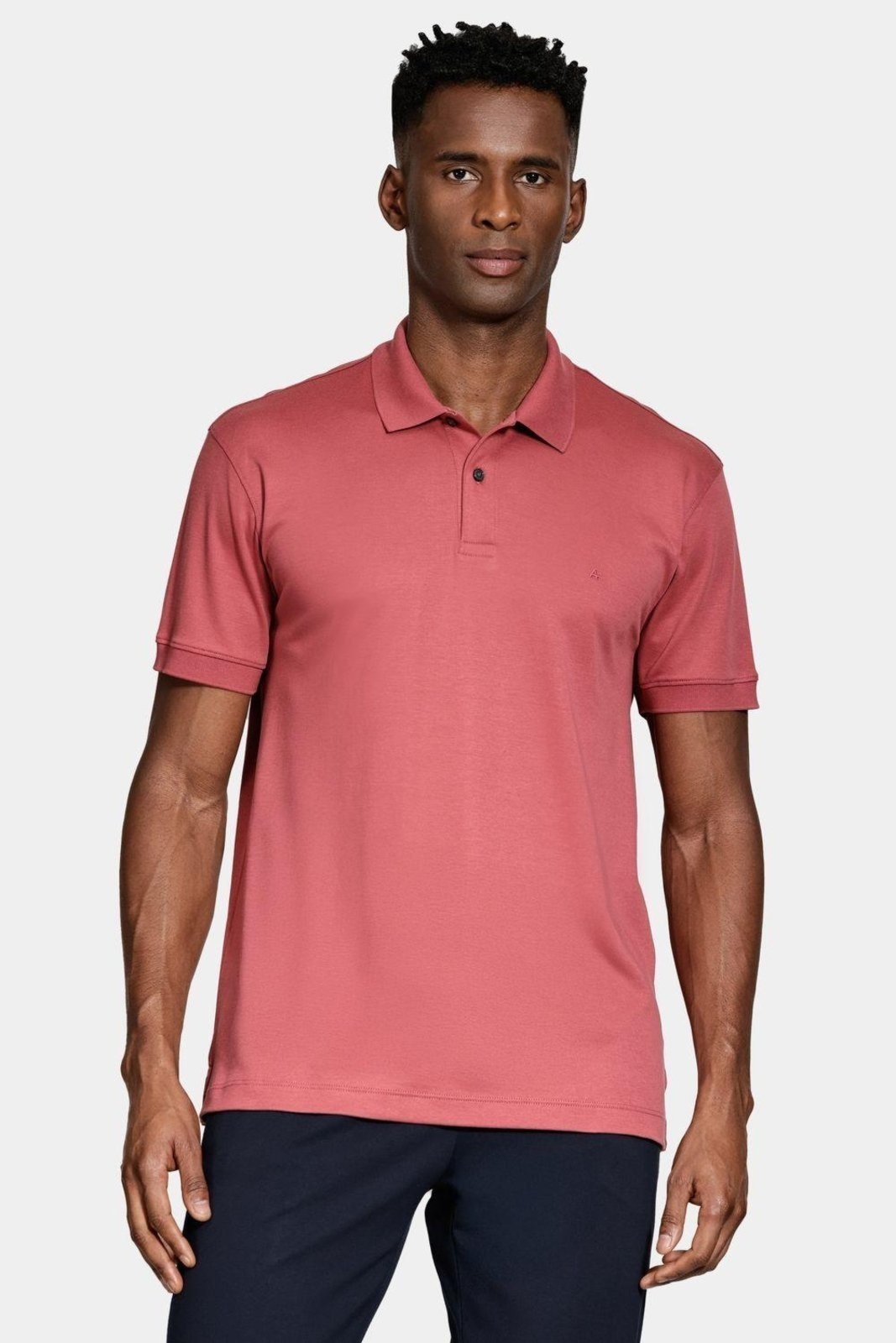 Imagem principal Polo Aramis Manga Curta Interlock Pima Terracota Aramis vermelho