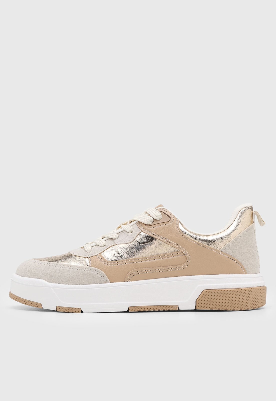 Imagem principal Tênis Feminino Vizzano Detalhe Metálico VIZZANO bege